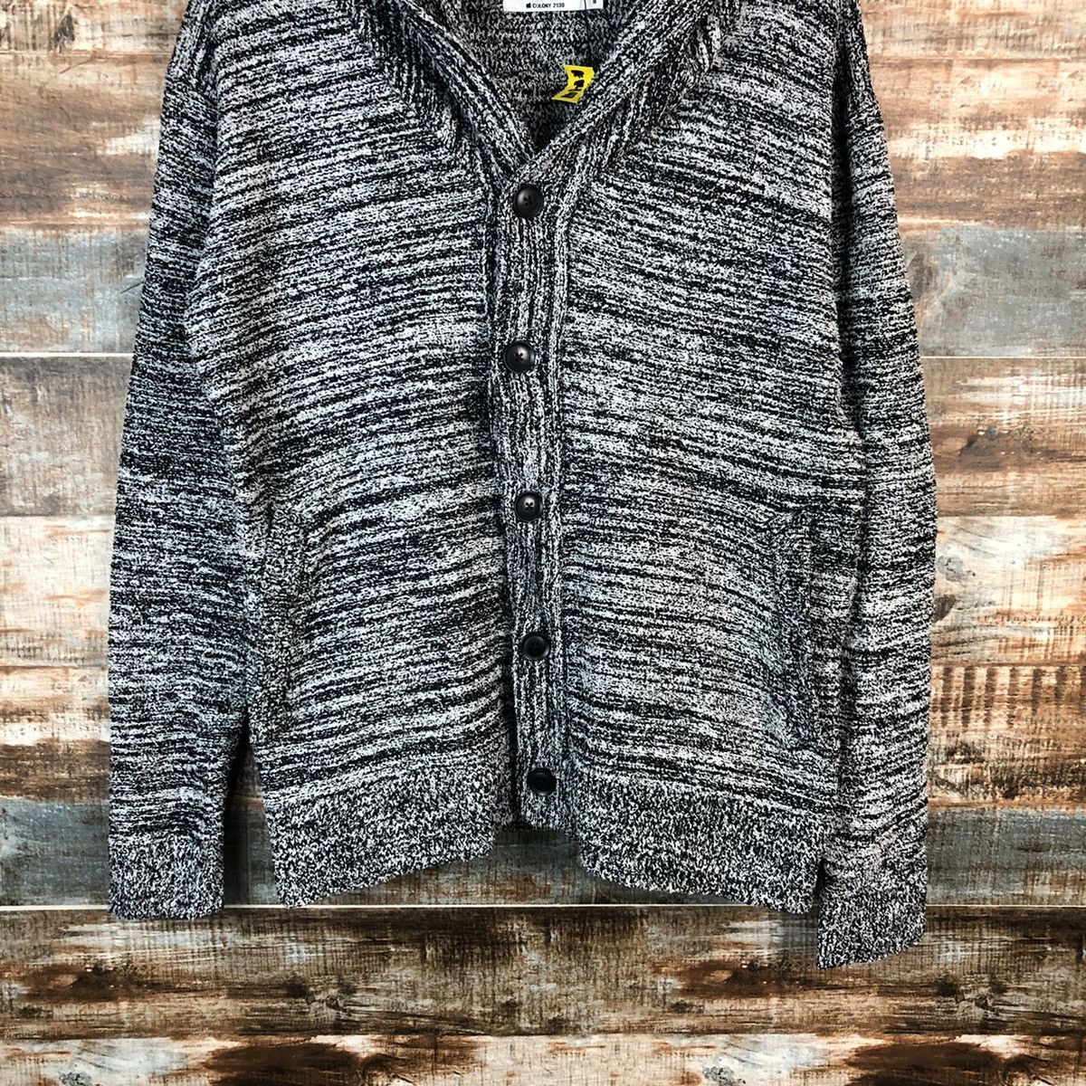 Japanese Brand Colony 2139 Grey Cardigan Knitwear #A1497 Size US M / EU 48-50 / 2 - 3 Thumbnail