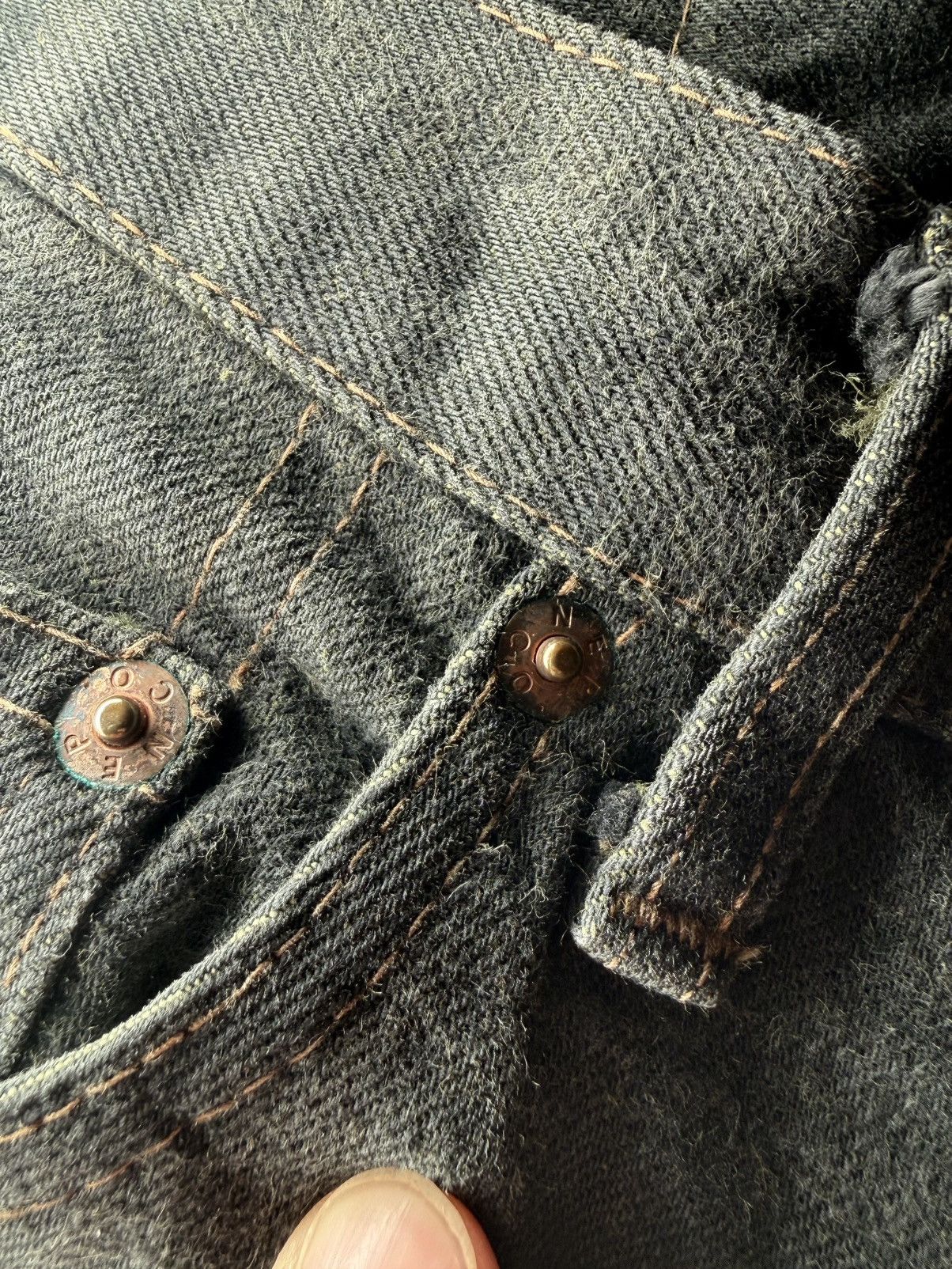 Nepenthes Nepenthes Hoggs Needles 1990s Japanese Selvedge Denim Size US 30 / EU 46 - 6 Thumbnail