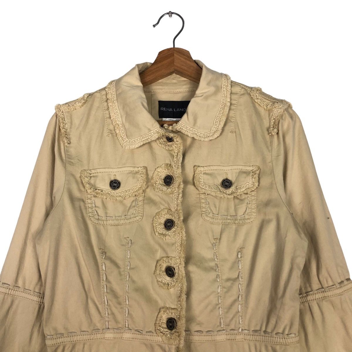 If Six Was Nine 🔥Vtg Biker Jacket Lena Lange Japan Bondage Button Size US M / EU 48-50 / 2 - 3 Thumbnail