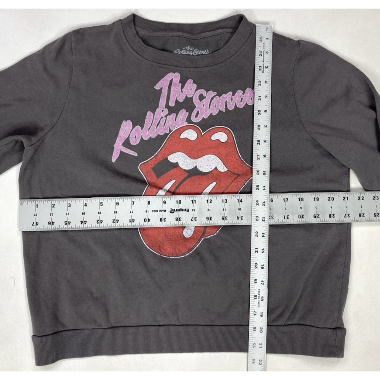 Logo 7 VINTAGE The Rolling Stones Logo Lightweight Crewneck Sweatshirt Women Large Music Shirt Size L / US 10 / IT 46 - 5 Thumbnail