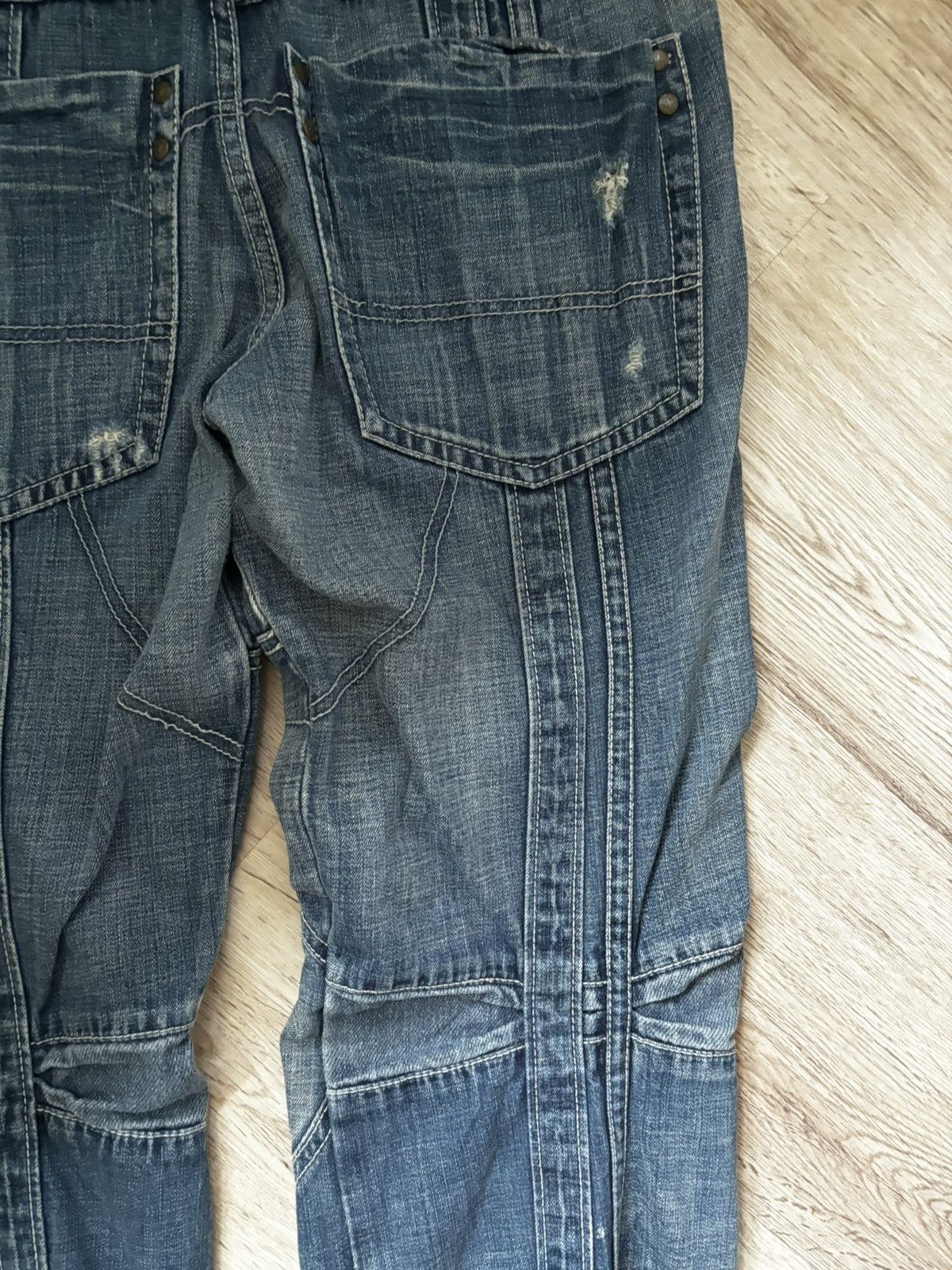 TOUGH JEANSMITH patchwork distressed jeans