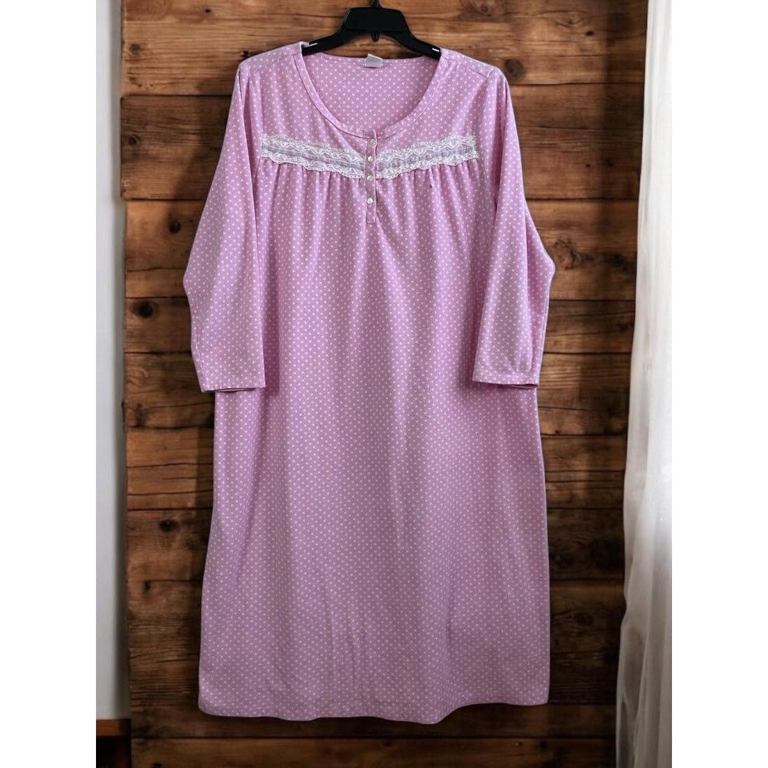 Victoria's Secret Victoria's Secret PINK Long Sleeve Fleece Nightgown Women 1X Size ONE SIZE - 1 Thumbnail
