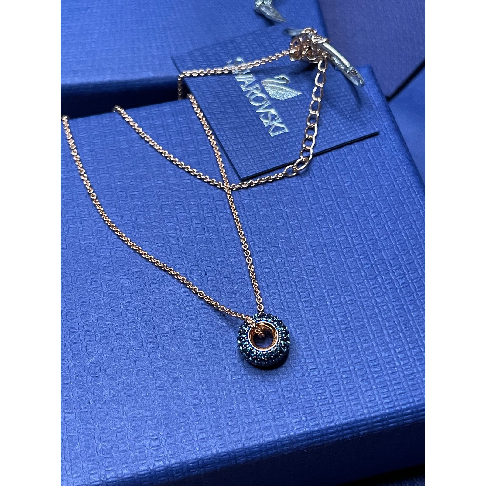 Swarovski Swarovski Stone Round Blue Necklace Size ONE SIZE - 5 Thumbnail