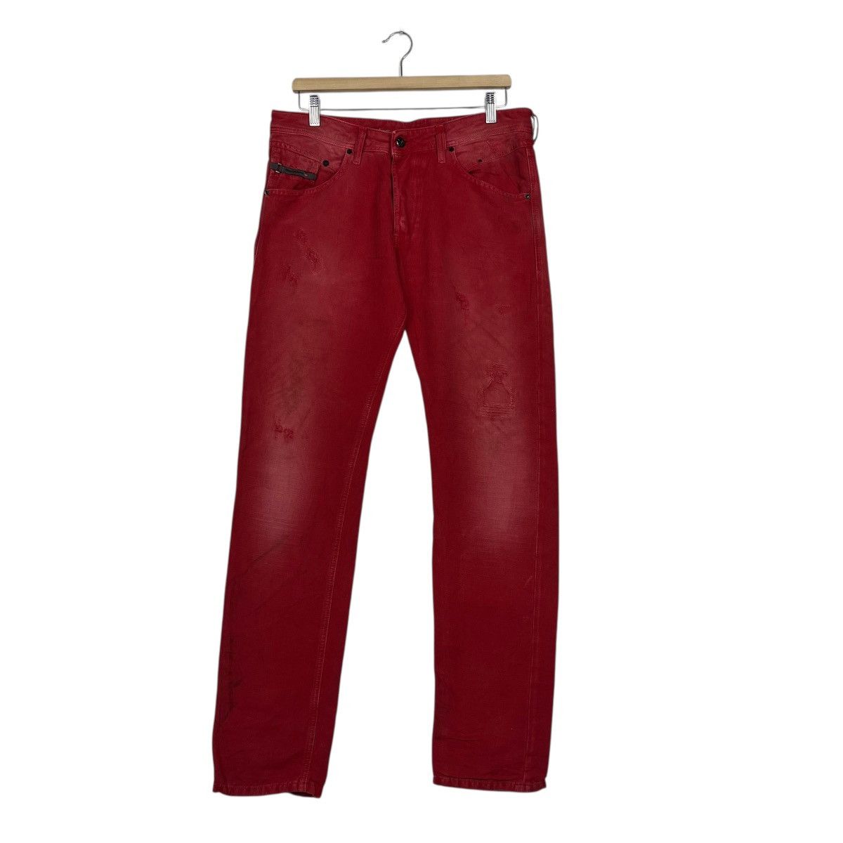 Diesel Vintage Diesel Italian Designer Avant Garde Denim Jeans Size US 34 / EU 50 - 1 Thumbnail