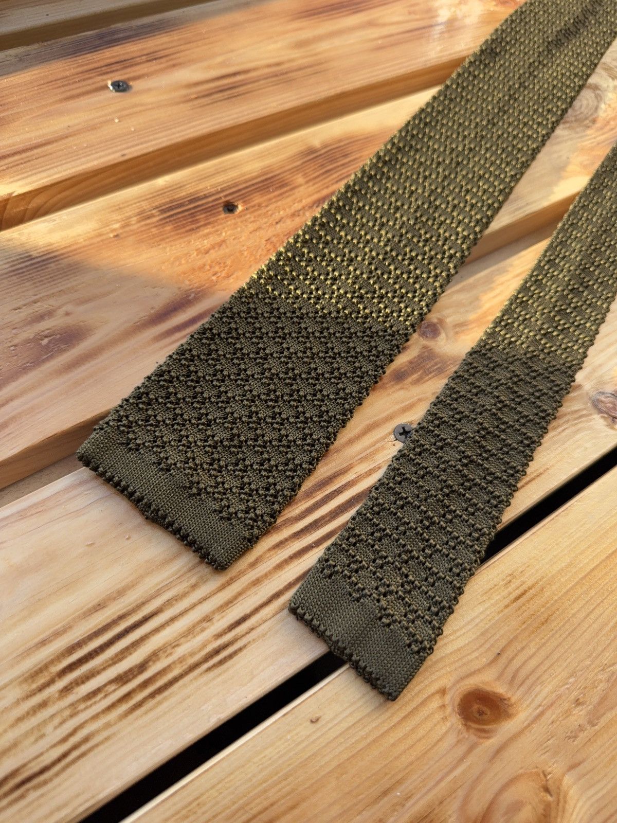 Japanese Brand Archive Retro Luxury Vintage Kapital Yohji Style Knit Tie Size ONE SIZE - 3 Thumbnail