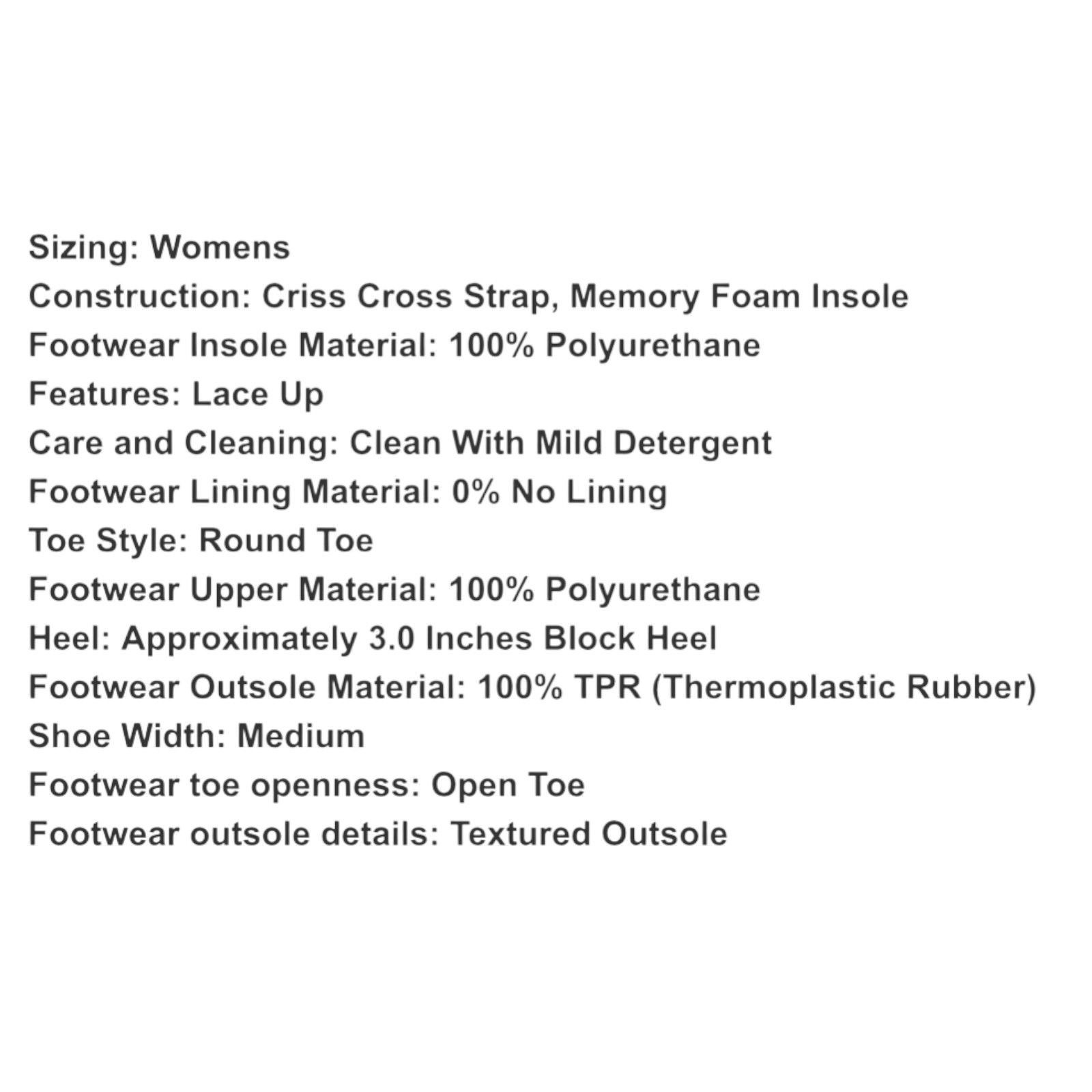 Other A New Day - Women's Lace Up Heels Sandals With Memory Foam I Size US 10 / IT 40 - 8 Thumbnail