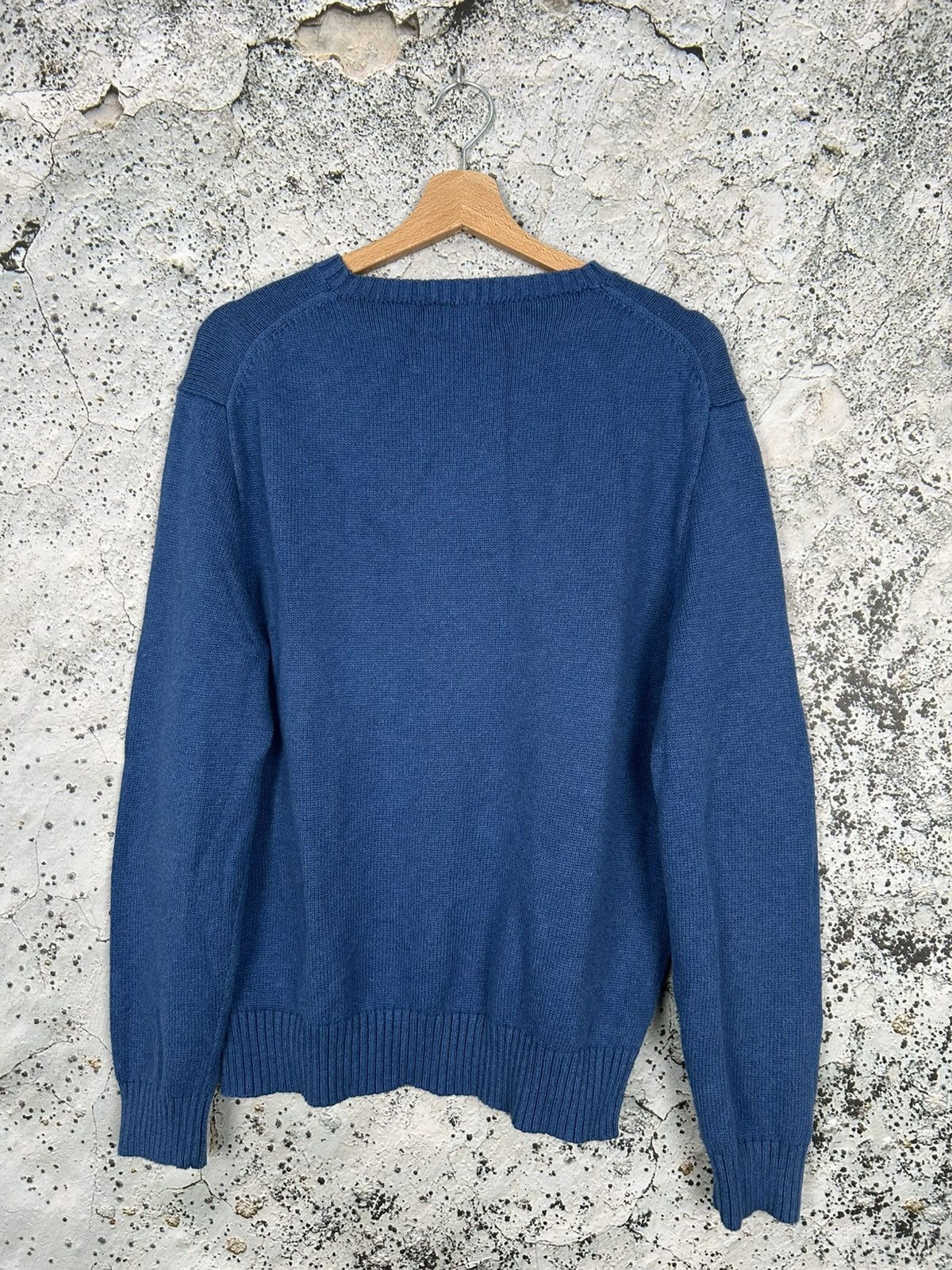 Polo Ralph Lauren Vintage Polo Ralph Lauren Blue Sweater Knitwear 90s Archive Size US L / EU 52-54 / 3 - 4 Thumbnail