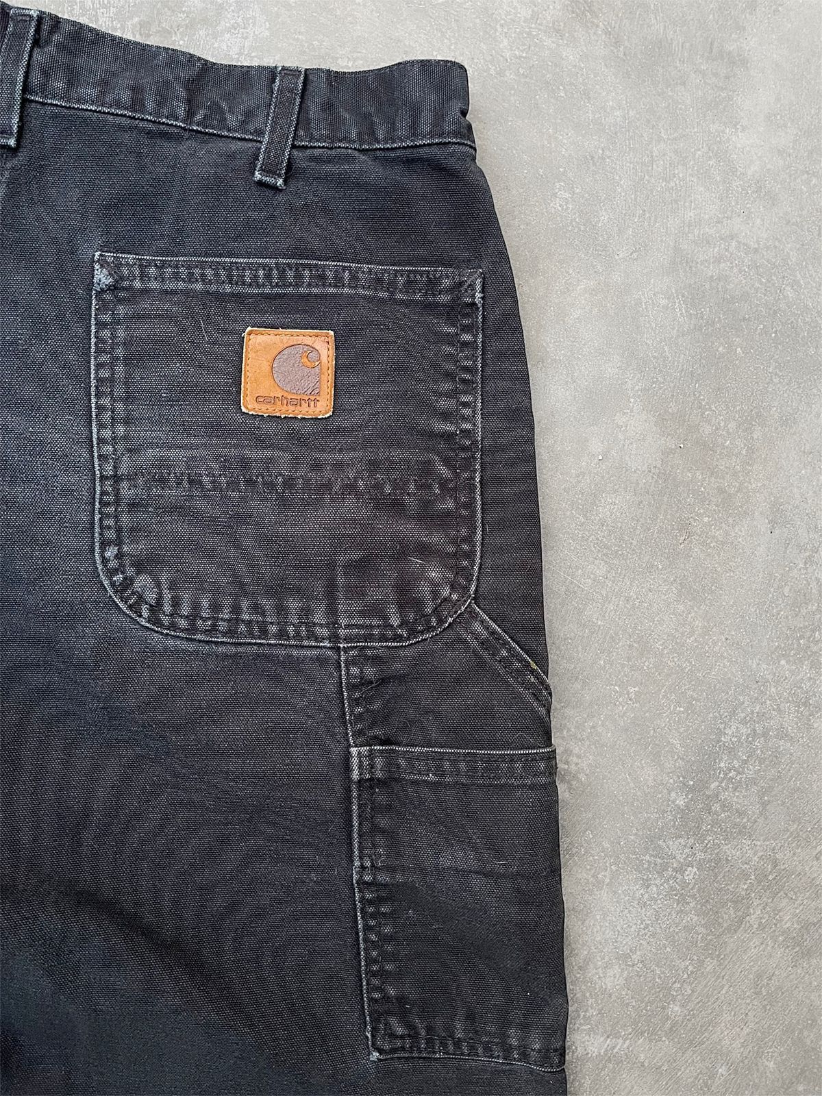 Carhartt Vintage Carhartt Carphenter Big Patch B11-BLK💣 Size US 32 / EU 48 - 5 Thumbnail