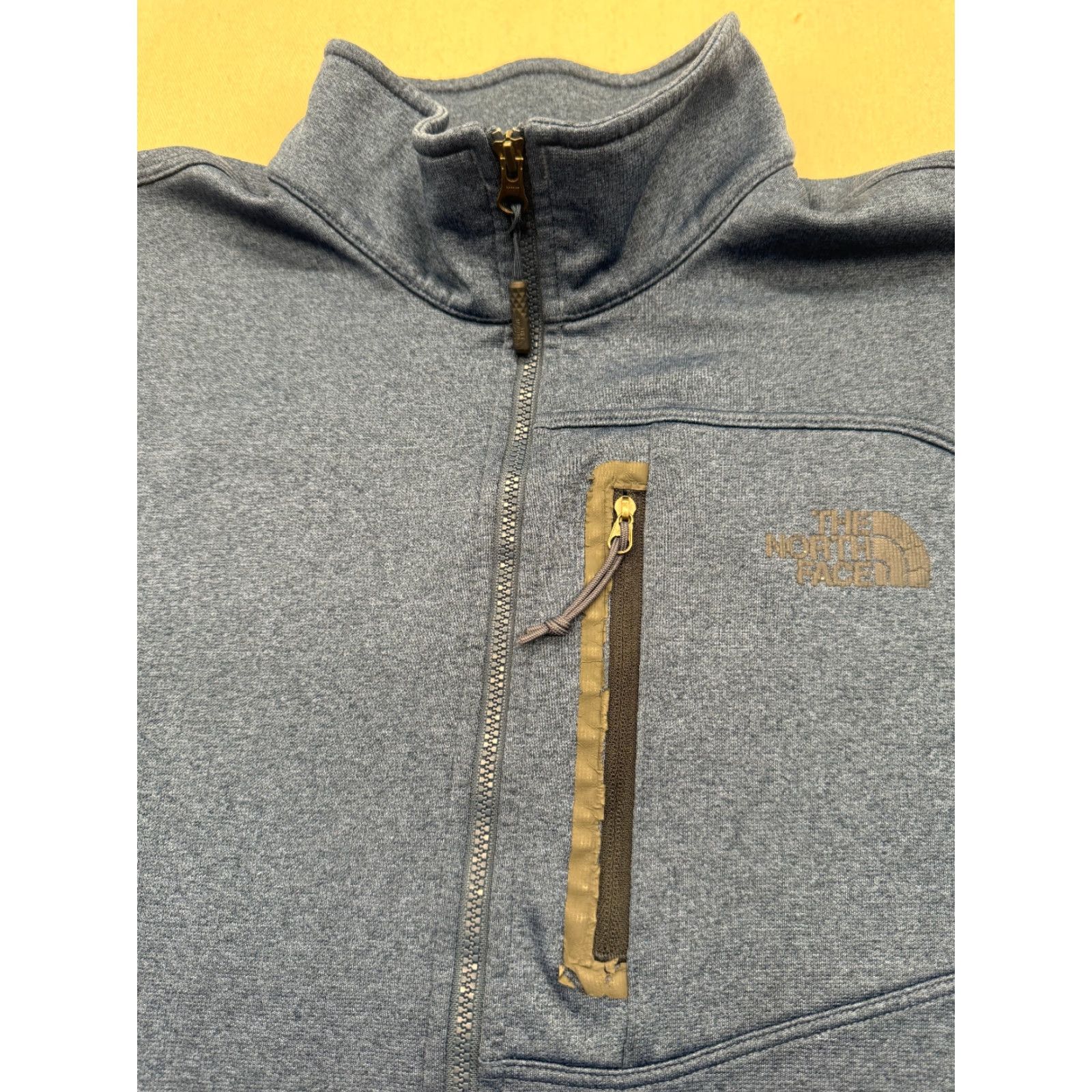 The North Face The North Face Long Sleeve 1/4 Zip Sweater Blue Mens Large Logo 2515 Size US L / EU 52-54 / 3 - 2 Thumbnail