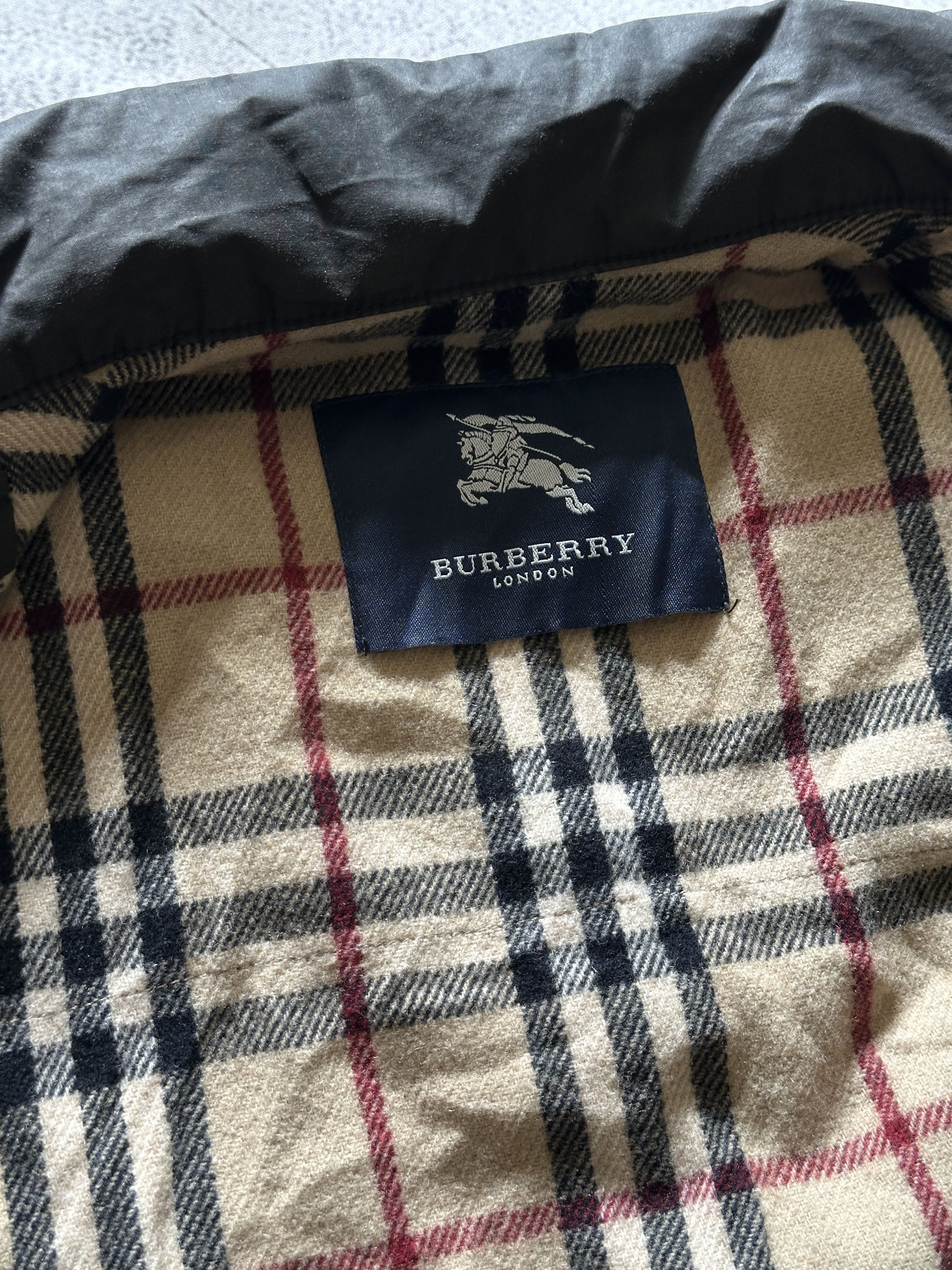 Burberry Burberry Witt Lake Waxed Cotton Field Jacket Nova Check sz.L Size US L / EU 52-54 / 3 - 13 Thumbnail