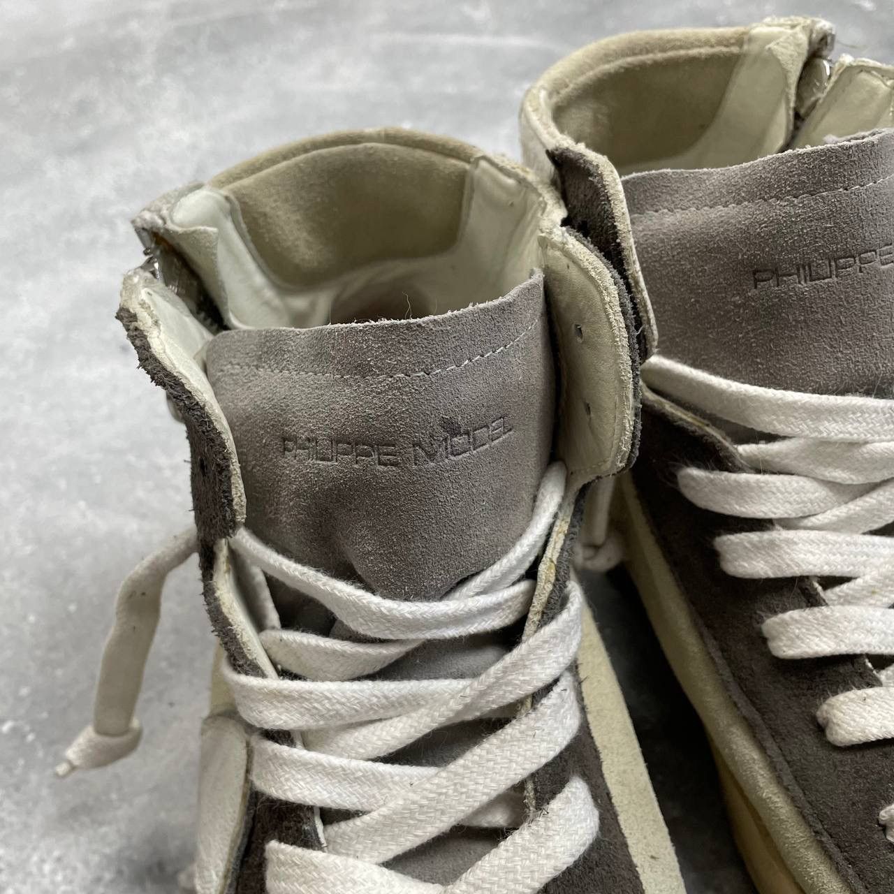 Philippe Model Philippe Model Hi Top Suede Sneakers Women’s Beige/ Gray 38 Size US 8 / IT 38 - 16 Thumbnail