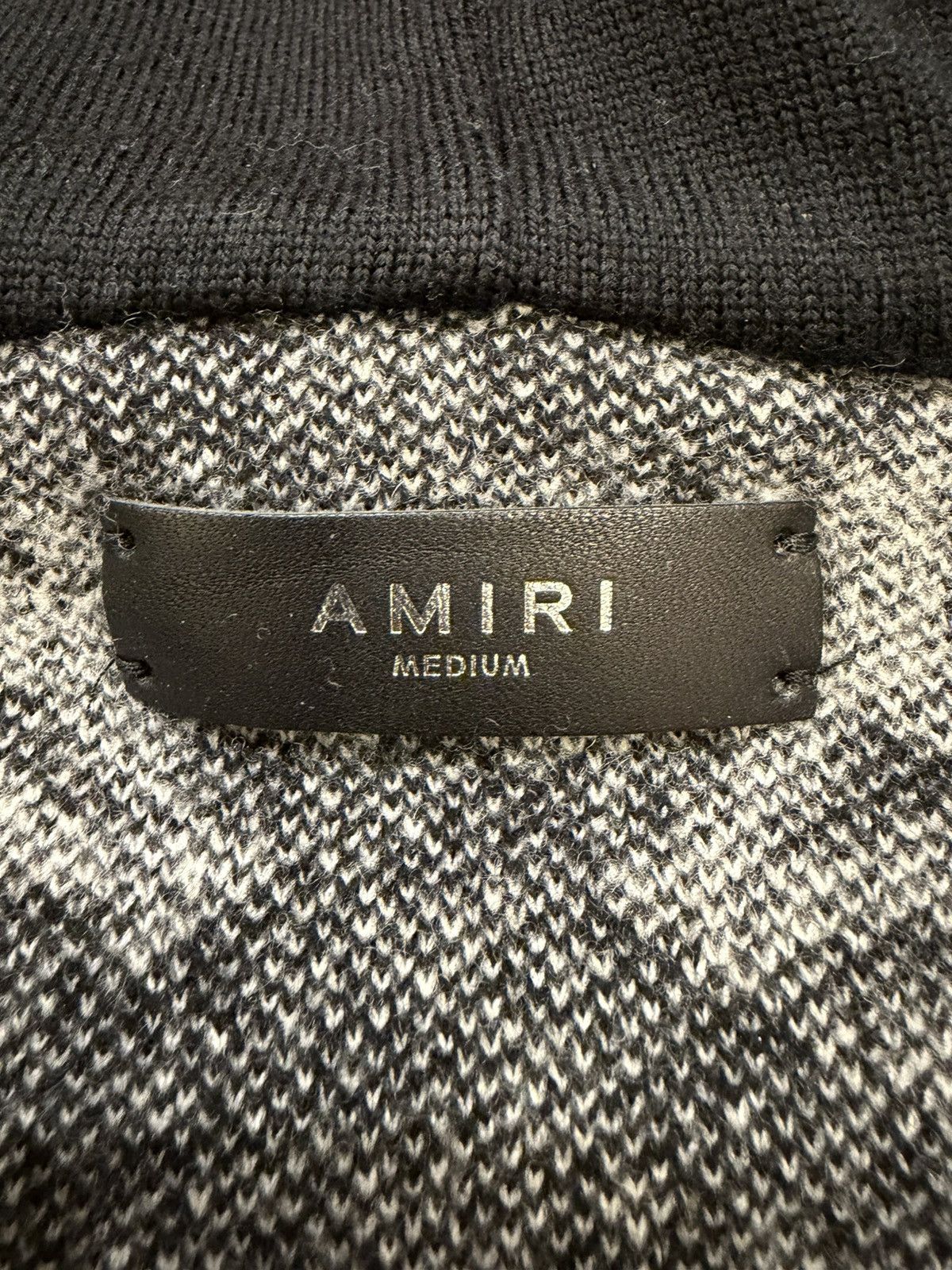 Amiri Amiri MA Monogram Knit Wool Zip Up Hoodie Size US M / EU 48-50 / 2 - 3 Thumbnail