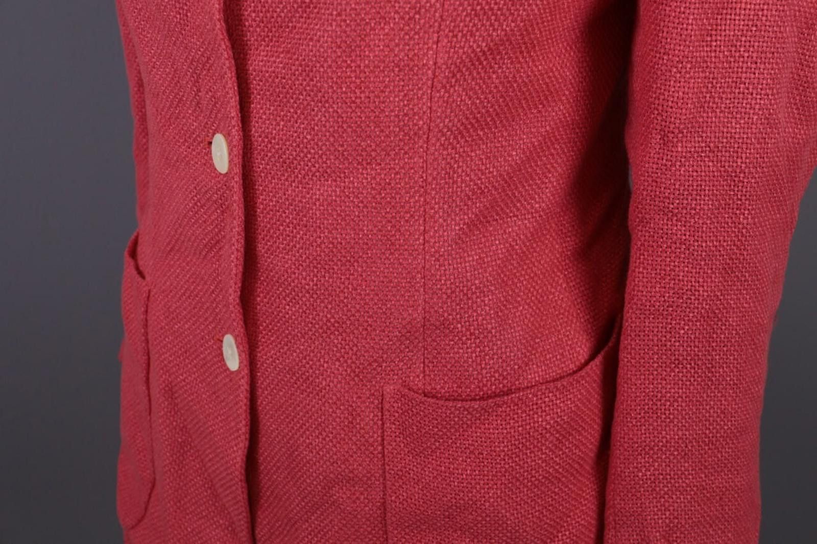 Isaia Isaia Fred G Red 3 Button Wool Knit Coat Jacket Size 42 Size M / US 6-8 / IT 42-44 - 12 Thumbnail