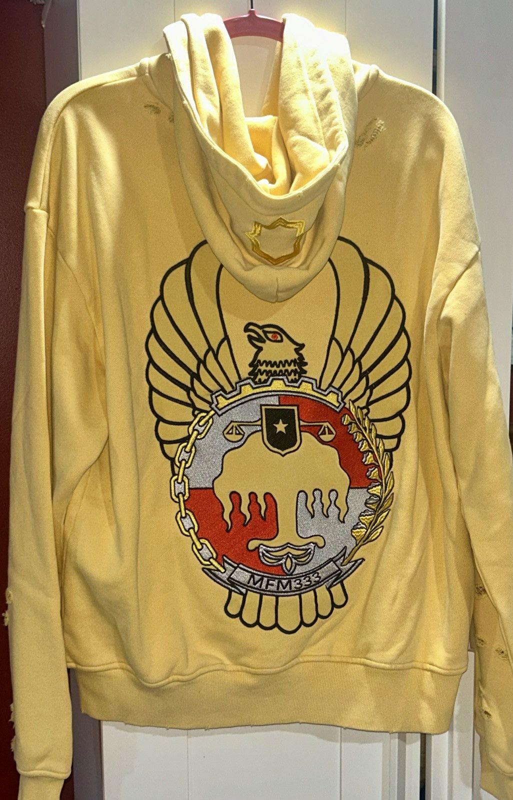 murd333r.fm Murd333r.fm General Issue Special Ops Hoodie Indo Yellow“Lg” Size US L / EU 52-54 / 3 - 20 Thumbnail
