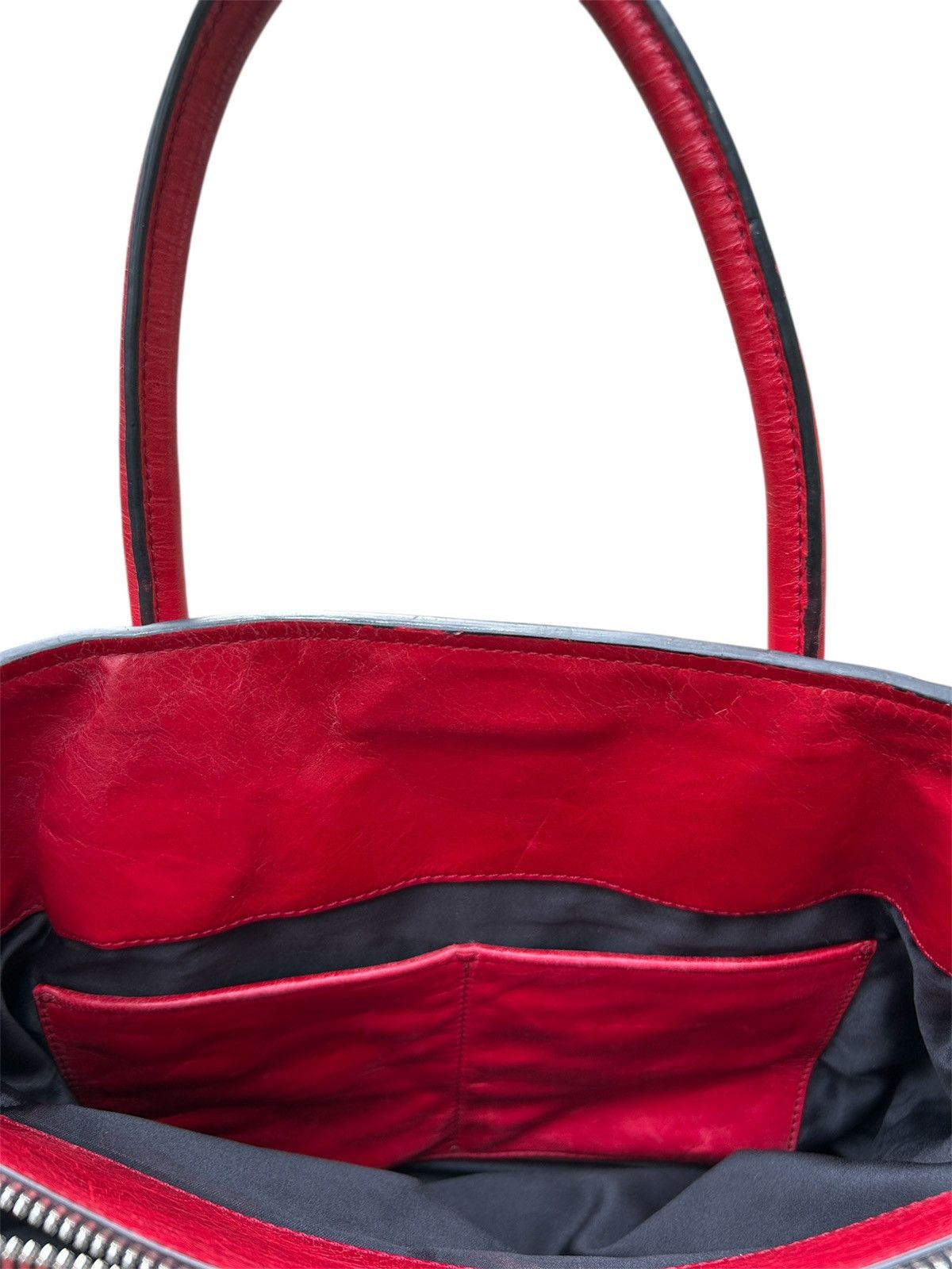 Miu Miu Miu Miu Leather Handbag Red Size ONE SIZE - 7 Thumbnail