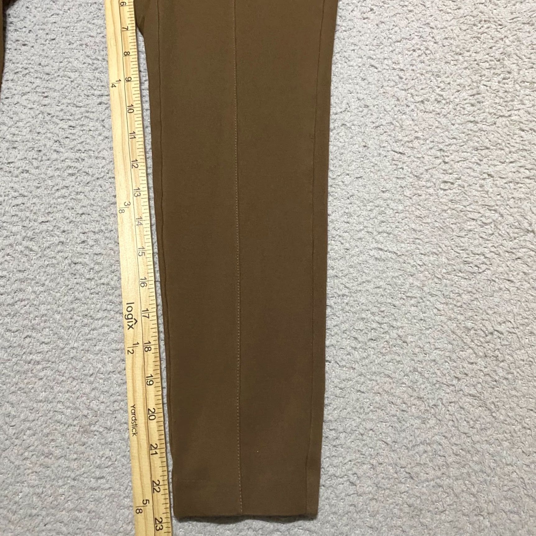 J. Jill J. Jill Womens Pants Leggings PS Brown Skinny Ponte Ankle Pull On Mid Rise Size 28" / US 6 / IT 42 - 6 Thumbnail