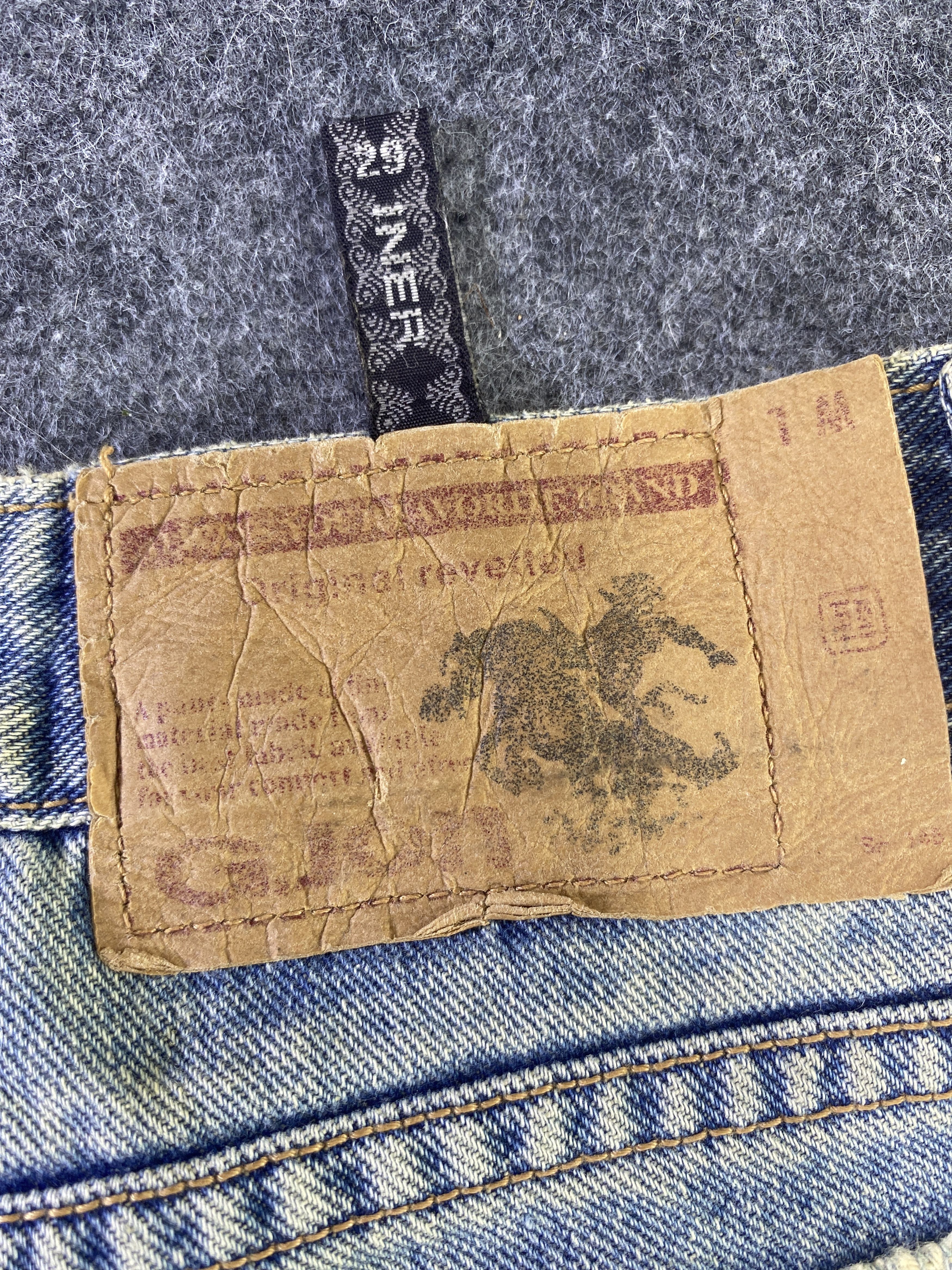 Japanese Brand G Jon Distressed Blue Wash Flare Denim - J945 Size 30" / US 8 / IT 44 - 18 Thumbnail