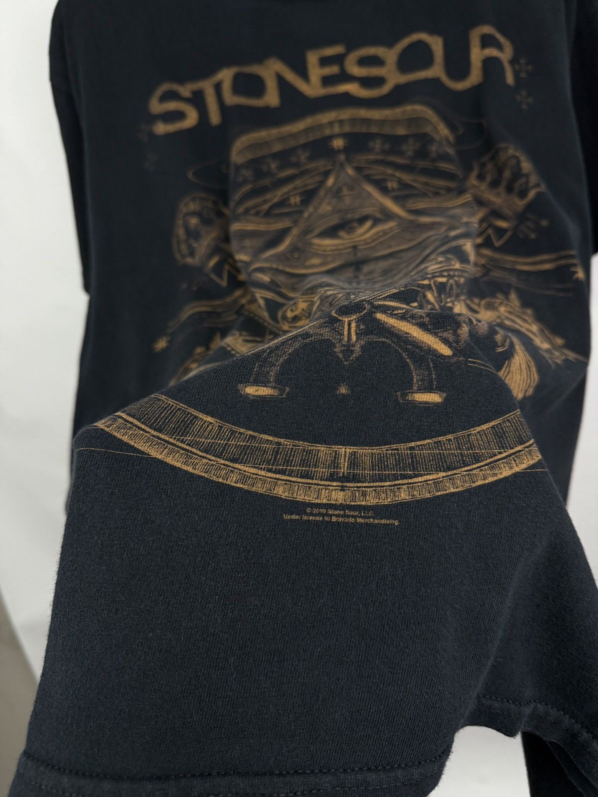 Gildan 🇺🇸 Vintage Stone Sour Audio Secrecy 2010 T-Shirt Hard Rock Size US L / EU 52-54 / 3 - 5 Thumbnail