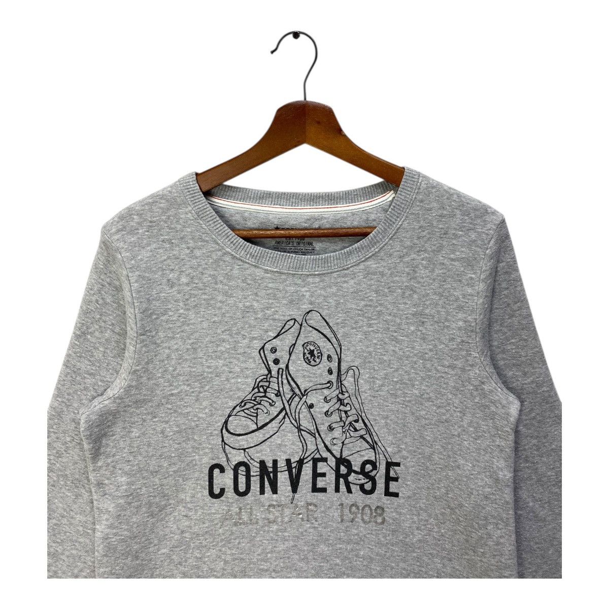 Converse Converse All Star Sweatshirt Spellout Big Logo Size L Size US L / EU 52-54 / 3 - 2 Thumbnail
