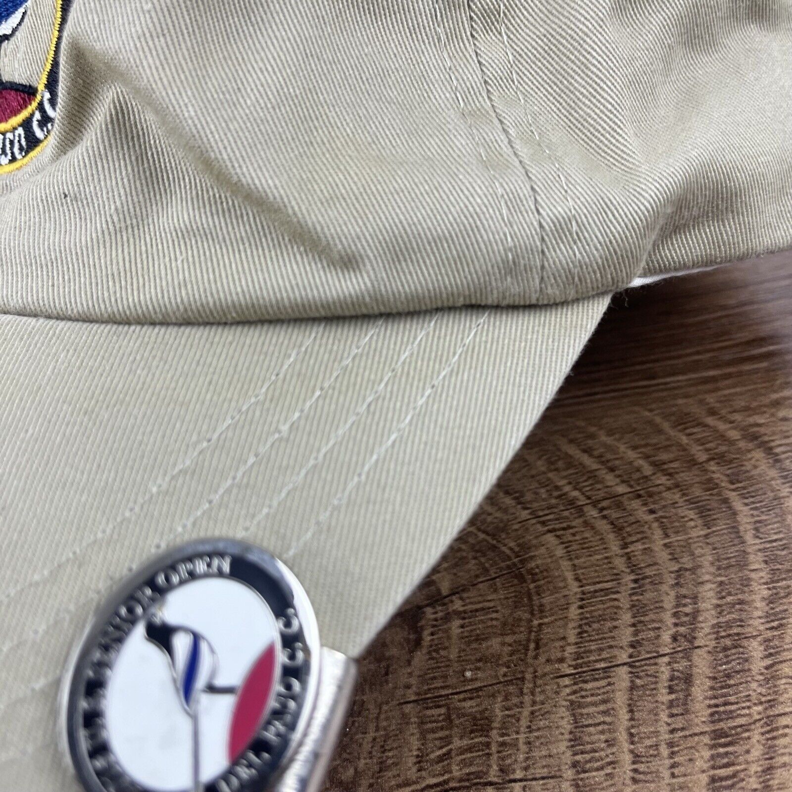 Other 2015 US Senior Open Hat Del Paso CC Adjustable Hat Tan Hat A Size ONE SIZE - 8 Thumbnail