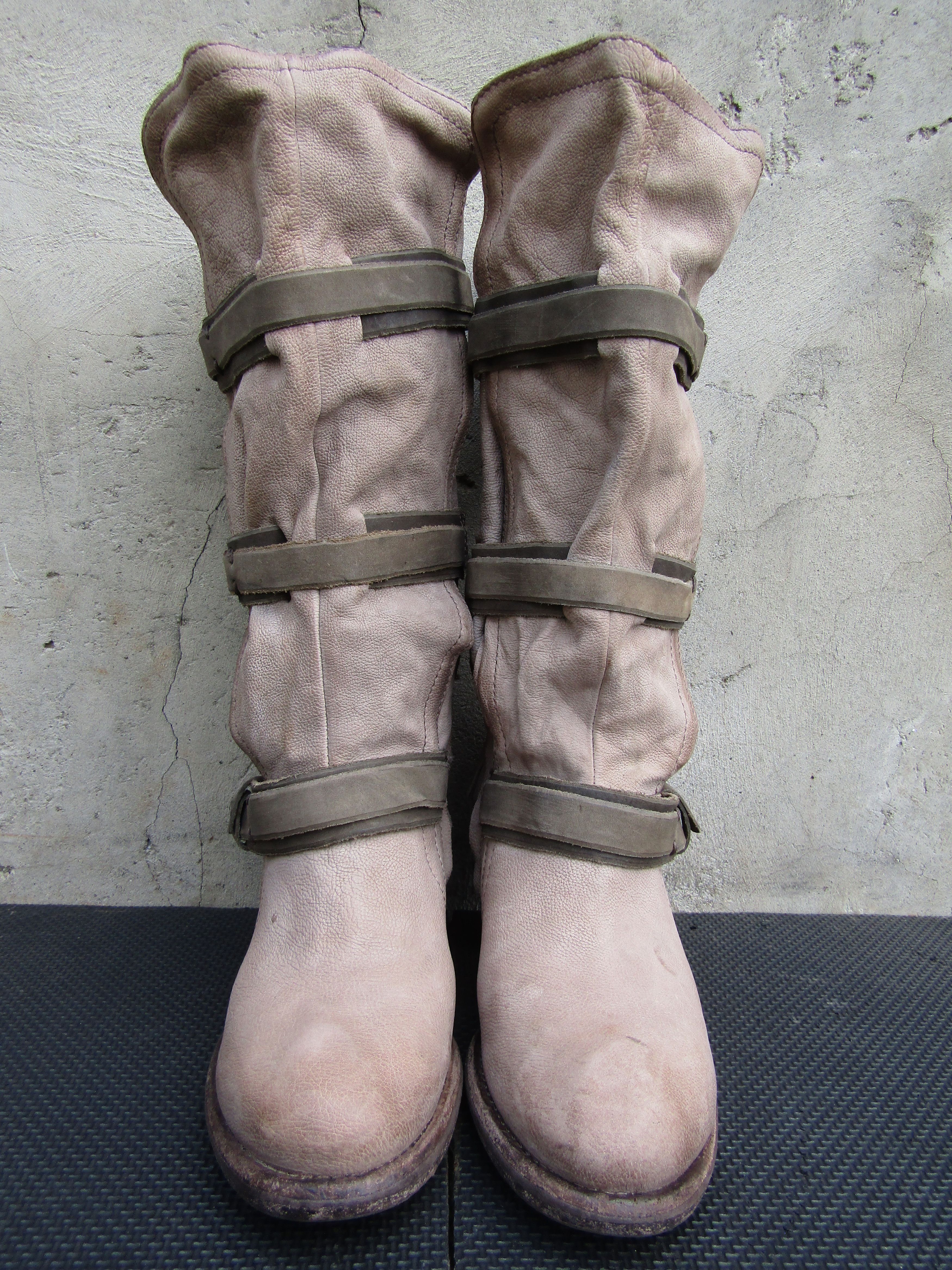 A.S.98 A.S.98 Airstep Zip Buckle High Tall Leather Heel Block Size US 10 / IT 40 - 2 Thumbnail
