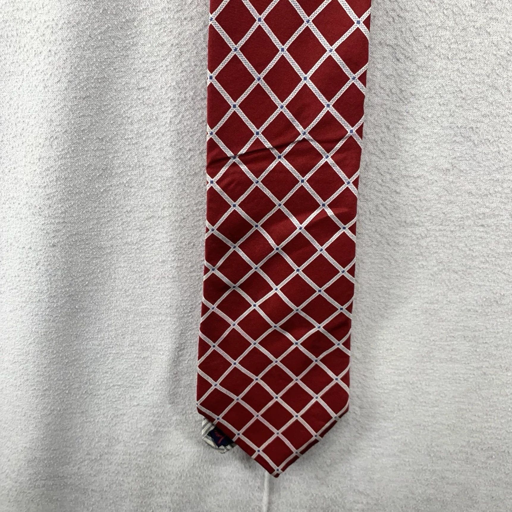 Tommy Hilfiger VINTAGE Tommy Hilfiger Men Tie Designer Silk Geometric Pattern 58x4 Made in USA Preppy Golf Size ONE SIZE - 5 Thumbnail