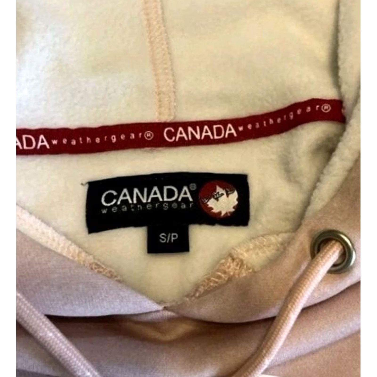 Vintage Canada Gear Women's Hoodie S Pink Fleece Lined Pullover NWT Size S / US 4 / IT 40 - 7 Thumbnail