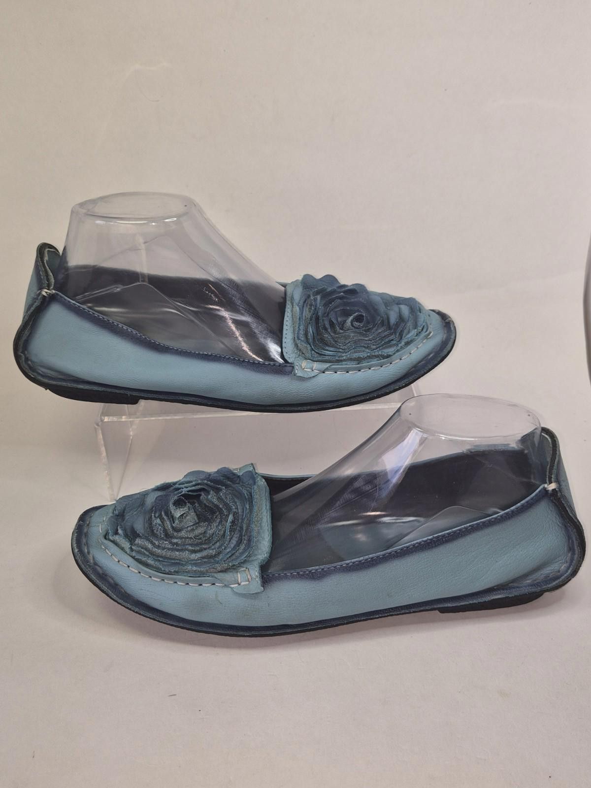 Other L'ARTISTE Dezi Blue Flats Floral Slip On 3D Flower Sz 9.5 Size US 9.5 / IT 39.5 - 3 Thumbnail
