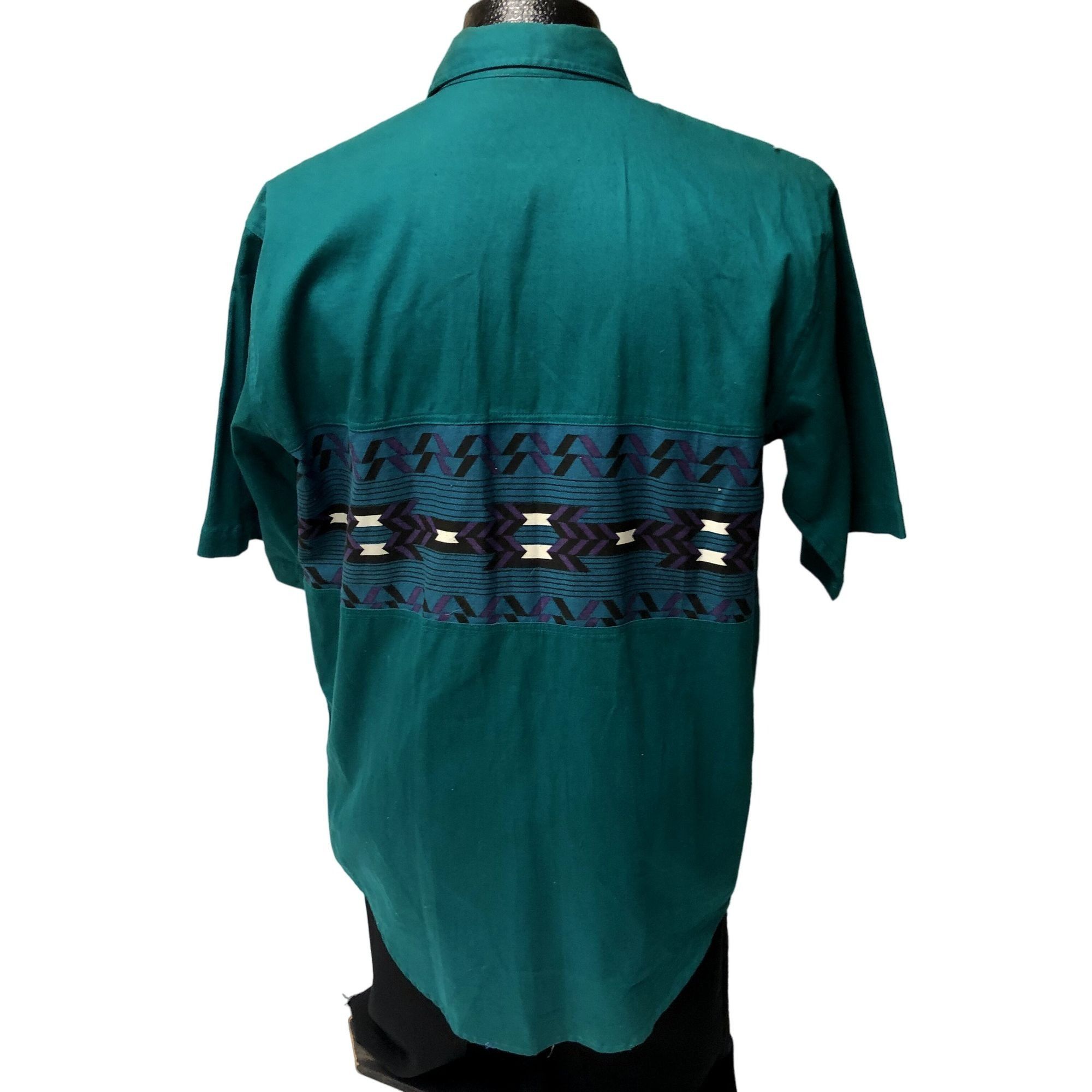 Other Vtg Gordon James TURQUOISE Cowboy WESTERN Aztec Shirt Size US M / EU 48-50 / 2 - 2 Thumbnail