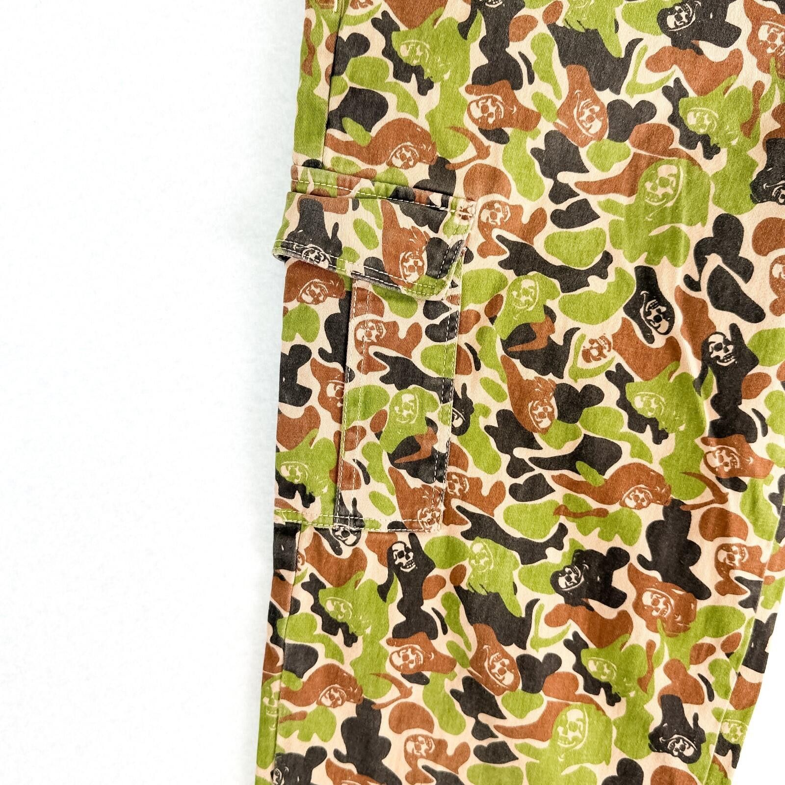 Broken Promises Co. Broken Promises Camo Grim Reaper Cargo Pants Womens 5 Size 30" / US 8 / IT 44 - 4 Thumbnail