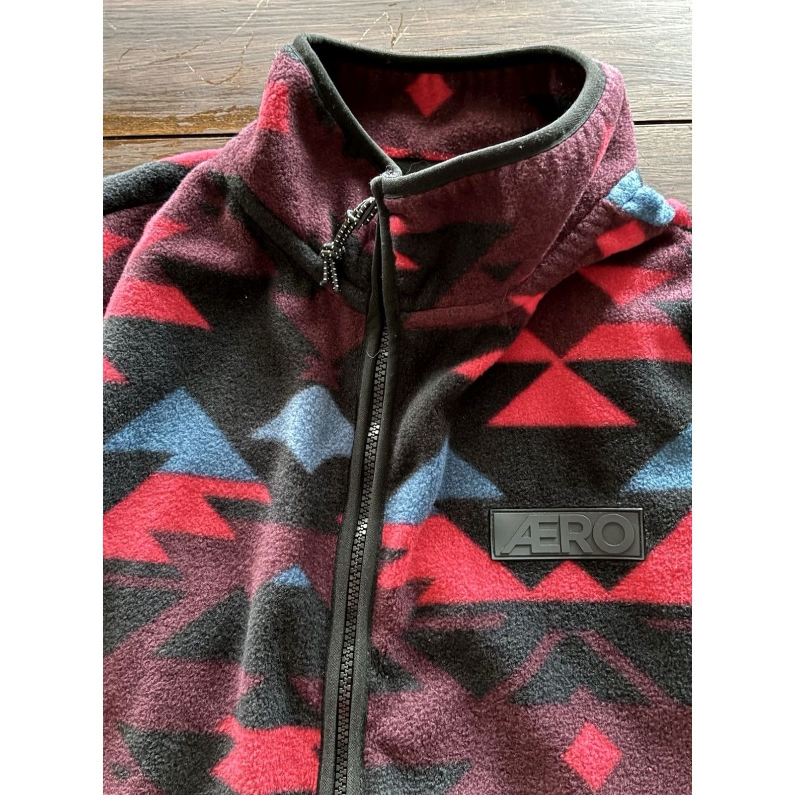 Vintage aeropostale aztec print full zip fleece jacket Mens XL Size US XL / EU 56 / 4 - 7 Thumbnail