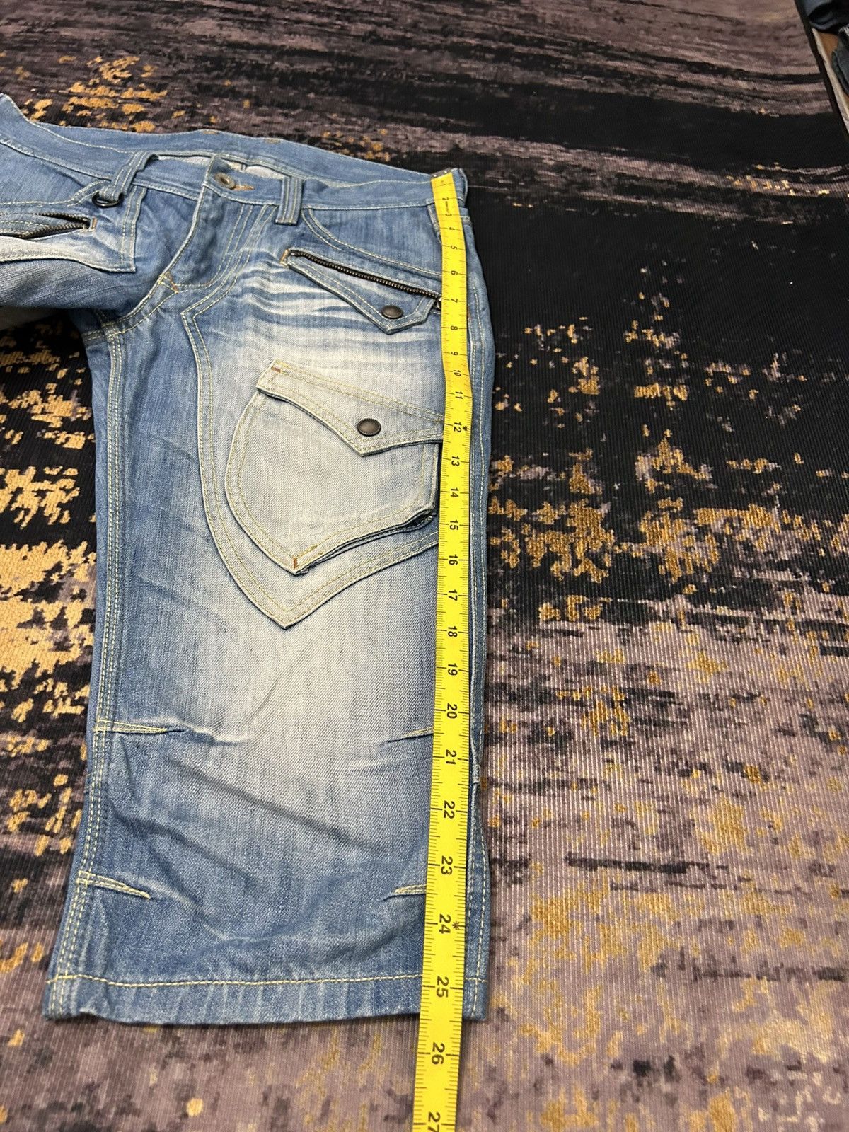Japanese Brand Hideaways Nicole Multipocket Short Jeans Size US 31 - 19 Thumbnail