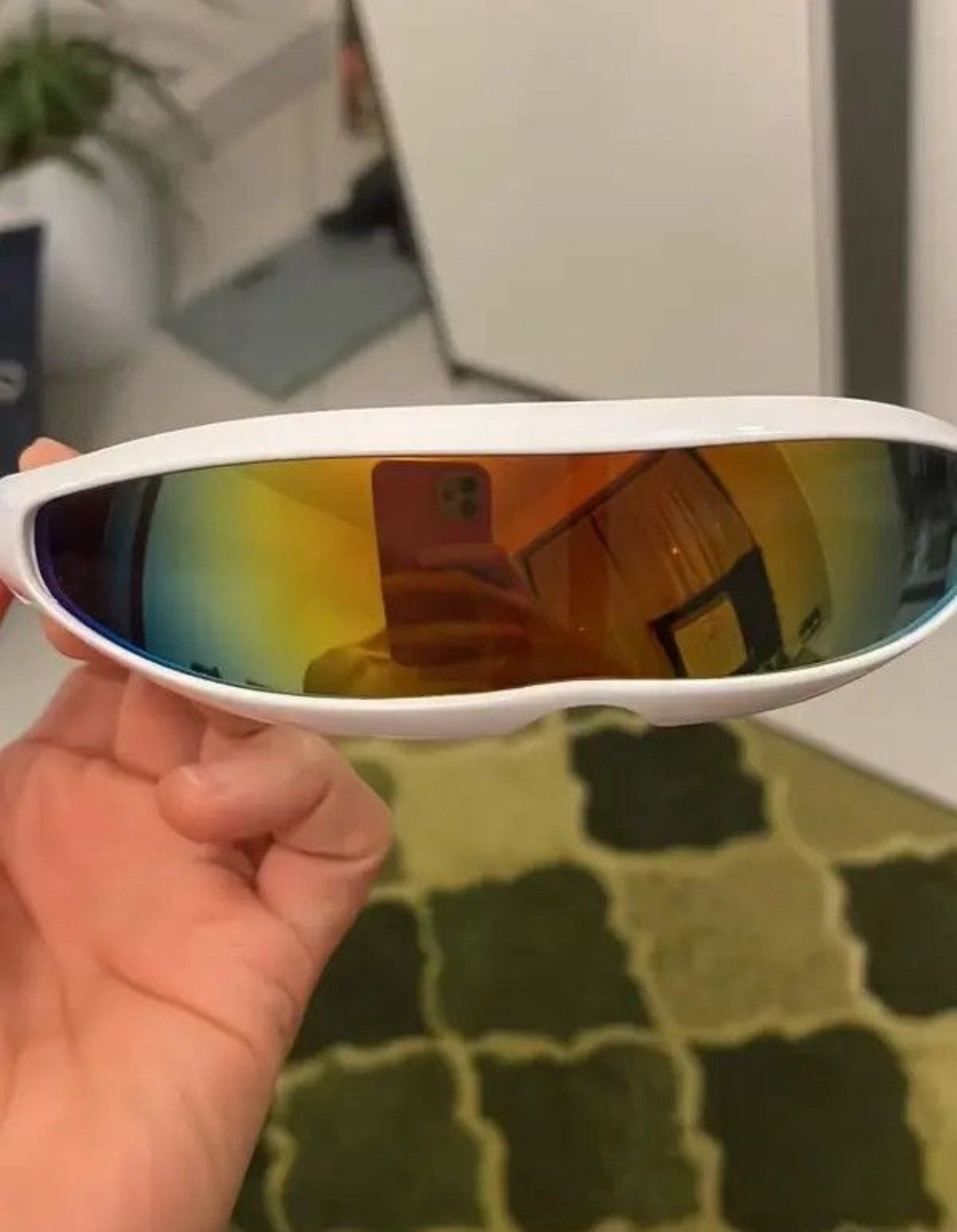 Other Futuristic Narrow Cyclops Visor Sunglasses Size ONE SIZE - 2 Thumbnail