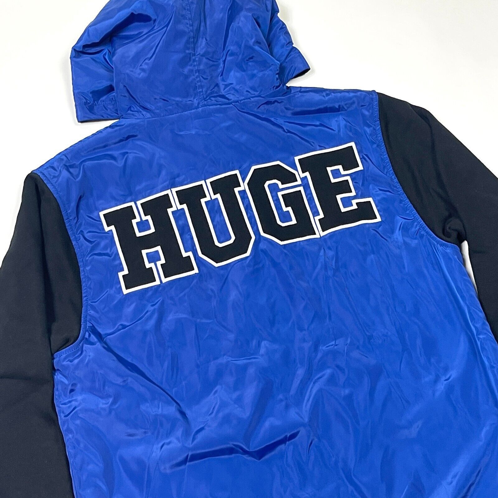 The Hundreds The Hundreds Huge Satin Cotton Hooded Bomber Varsity Jacket Size US L / EU 52-54 / 3 - 7 Thumbnail