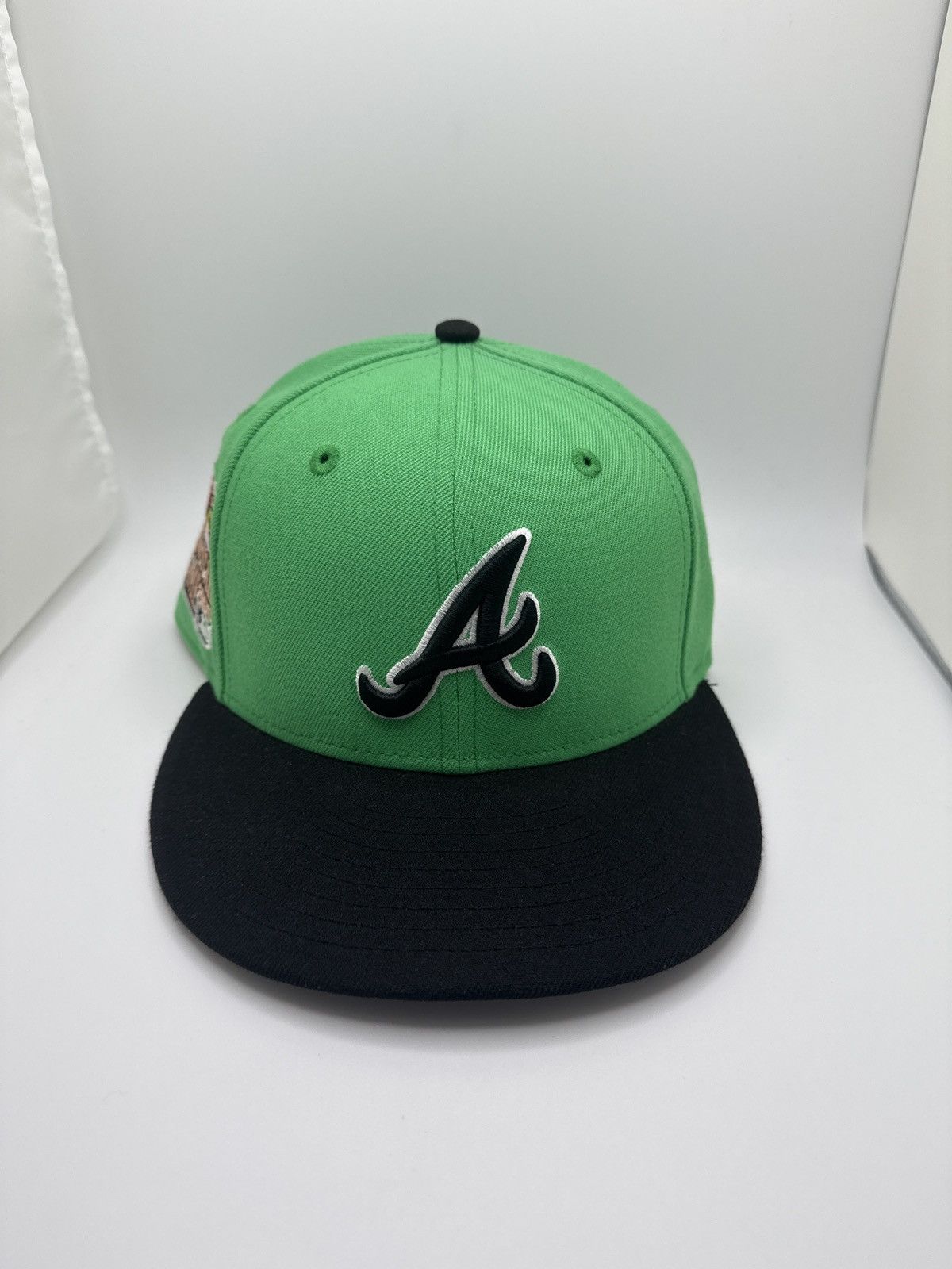 Men's Atlanta Braves New Era Gray Colorpack A-Frame 59FIFTY Fitted Hat