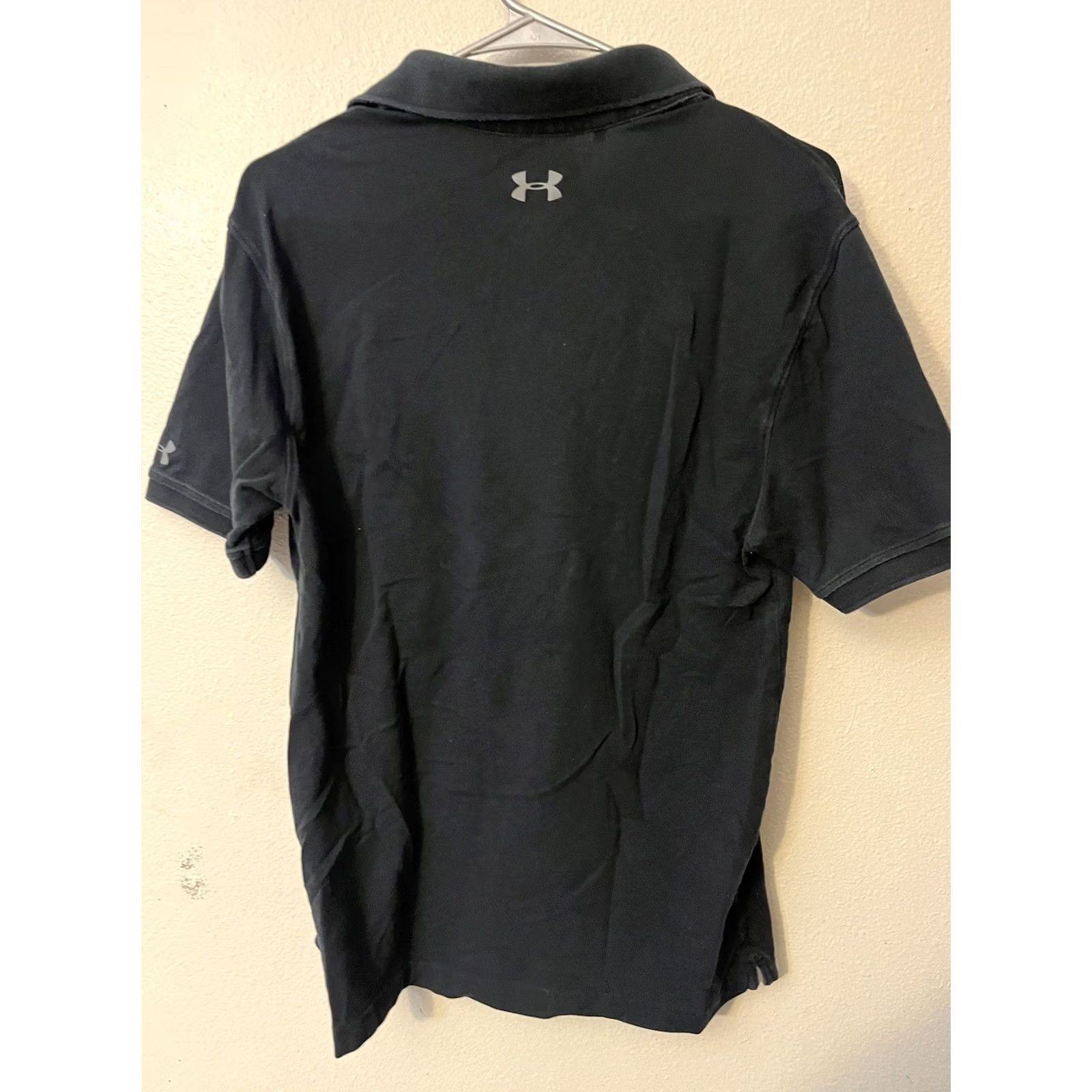 Under Armour Under armour Mens S Black BUTTON POLO SIZE Solid Size US S / EU 44-46 / 1 - 2 Thumbnail