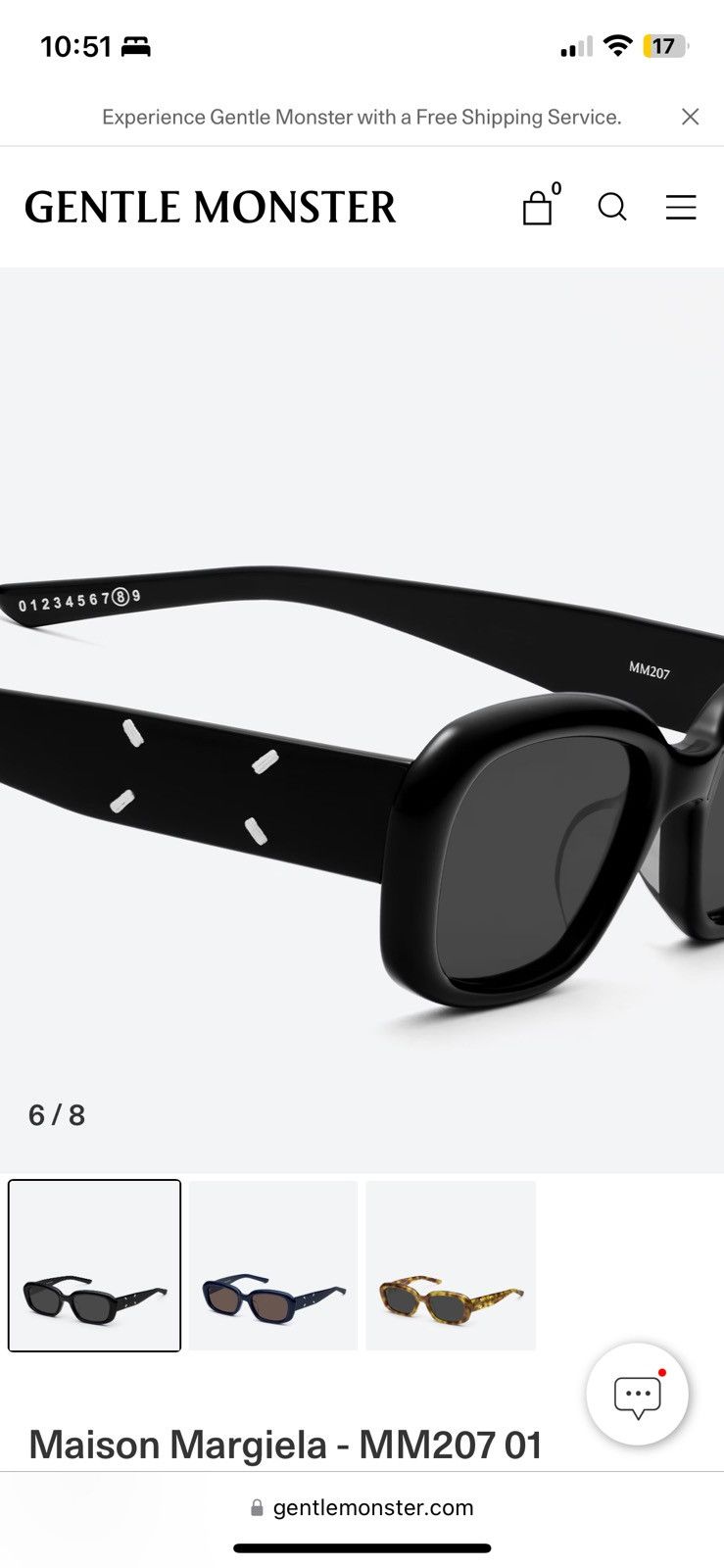 Gentle Monster × Maison Margiela Gentle monster maison margiela m207 sunglasses Size ONE SIZE - 1 Thumbnail