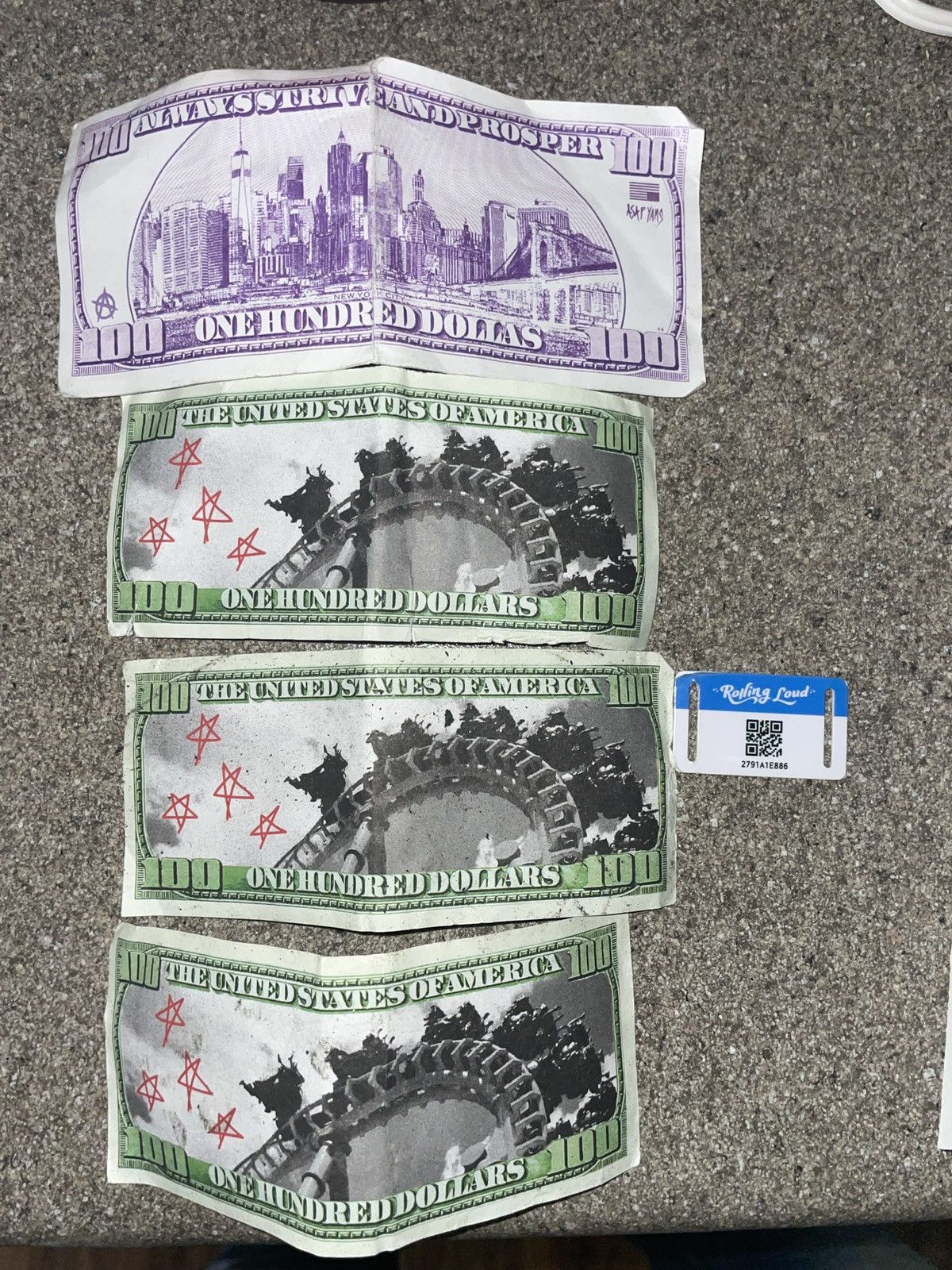 Travis Scott Travis Scott Astroworld Asap Yams $100 bills Size ONE SIZE - 4 Thumbnail