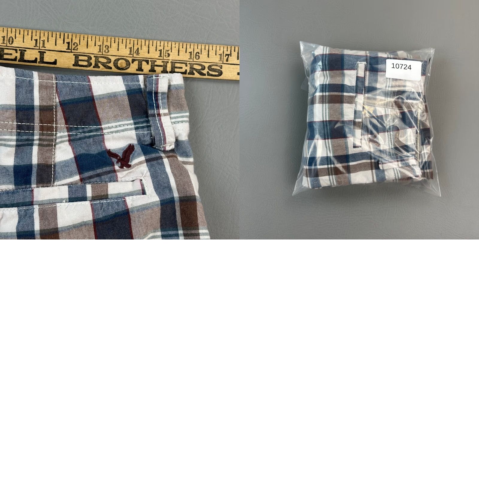 American Eagle Outfitters Vintage American Eagle Shorts Mens 30 Plaid Longer Length Chino Preppy Y2K Size US 30 / EU 46 - 8 Thumbnail