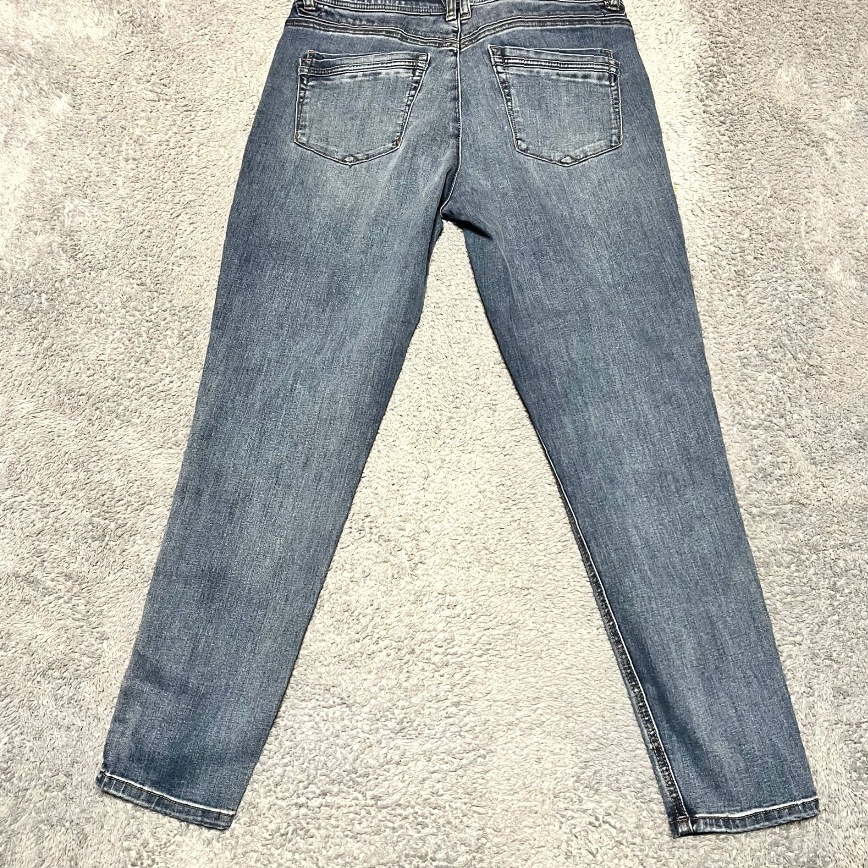 Vintage Democracy Jeans Womens 12 Ab Solution Skinny Ankle High Rise Blue (34x28.5) Size 34" / US 12 / IT 48 - 4 Thumbnail