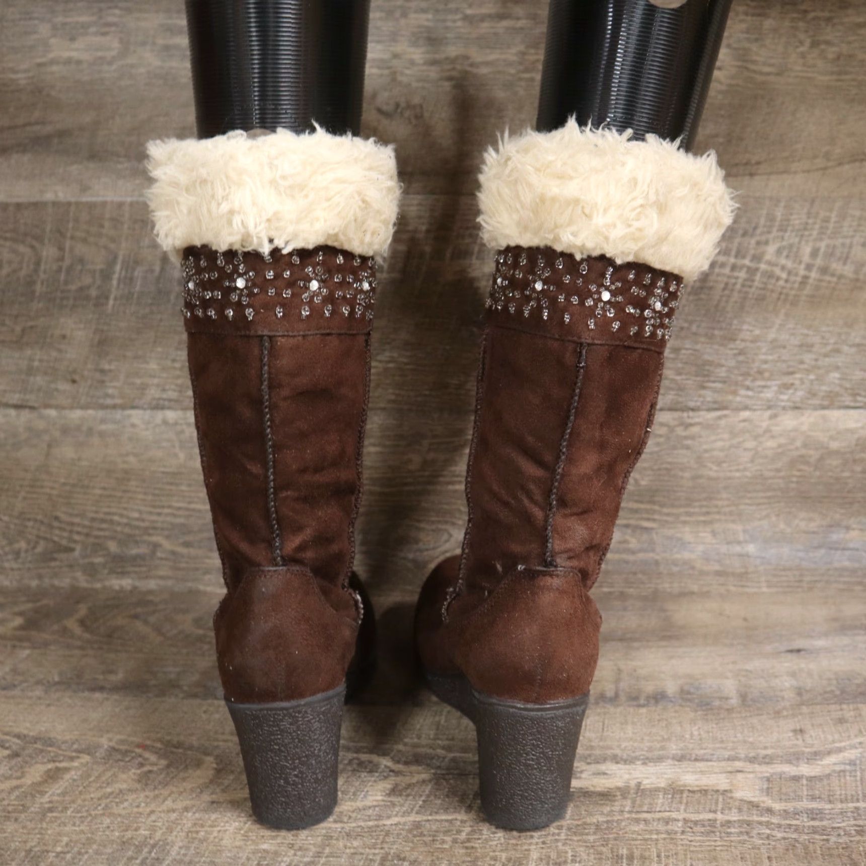 American Eagle Outfitters American Eagle Boots Brown Soft Sued Heel 64546 Women's Size 7 Size US 7 / IT 37 - 4 Thumbnail