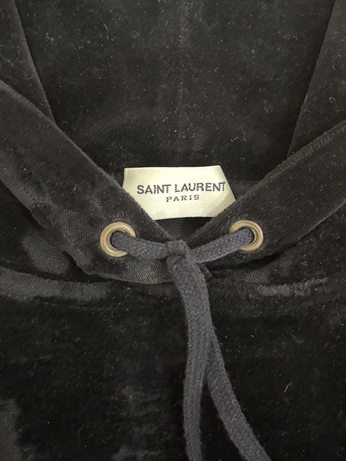 Saint Laurent Paris Saint Laurent Paris Velour Hoodie Size US M / EU 48-50 / 2 - 3 Thumbnail
