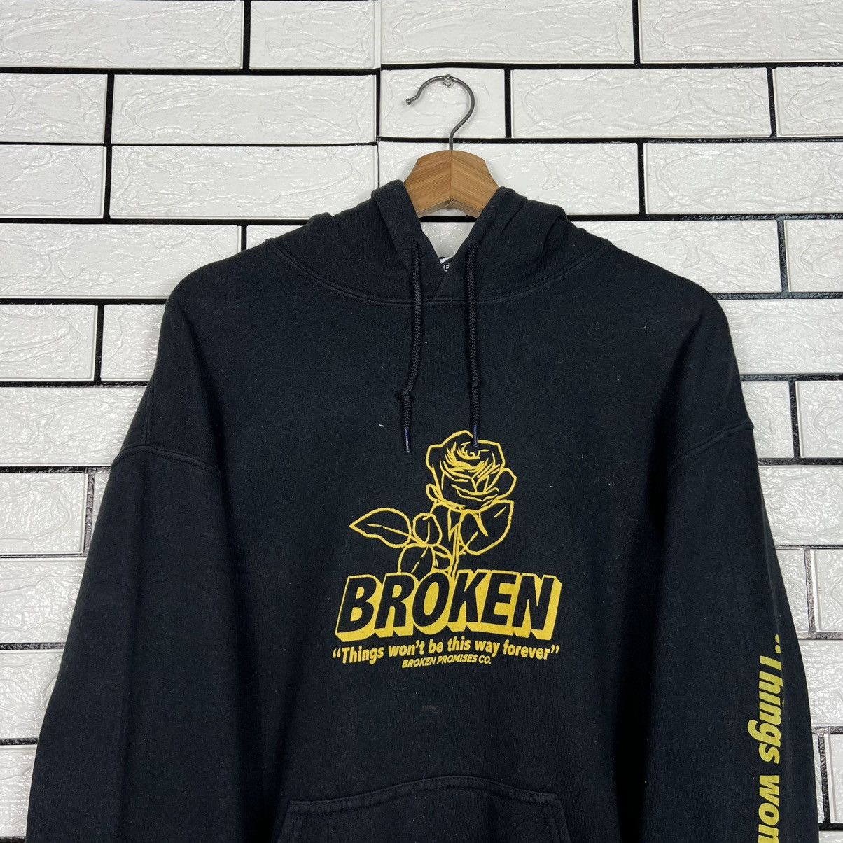 Broken Promises Co. BROKEN PROMISES Rose Big Logo Pullover Hoodies #4188-C191 Size US M / EU 48-50 / 2 - 10 Thumbnail
