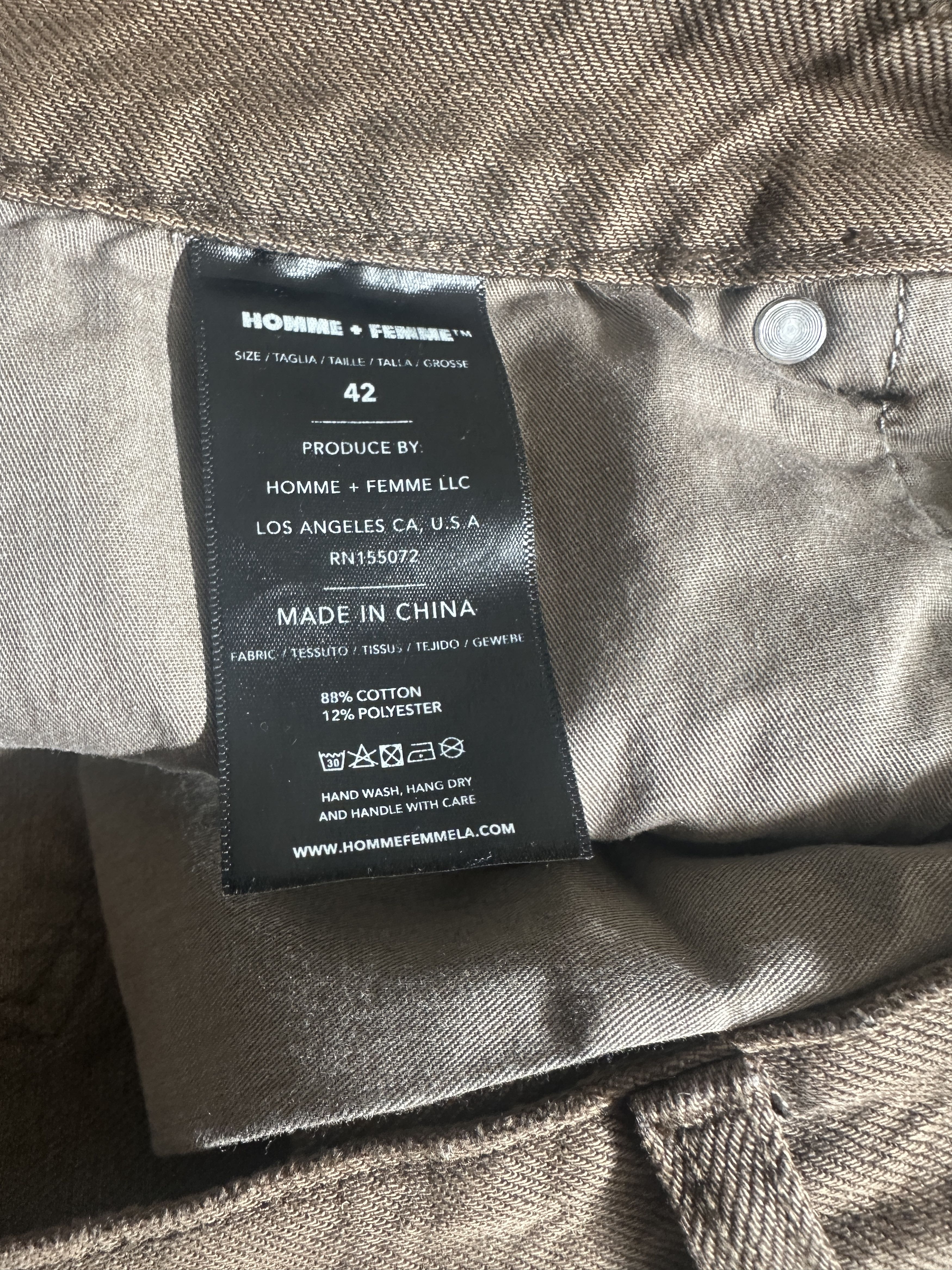 Homme + Femme La Band Denim - wide leg Size US 42 / EU 58 - 7 Thumbnail