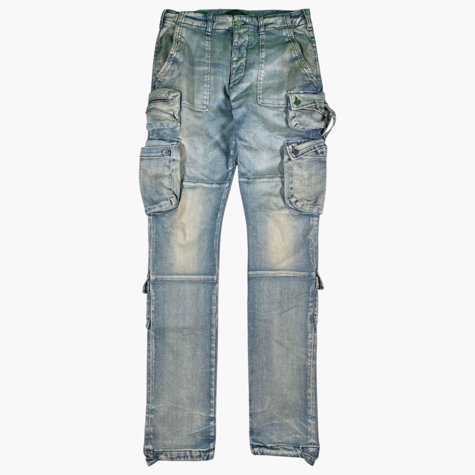 Amiri Amiri Cargo Light Wash Jeans Size US 32 / EU 48 - 1 Thumbnail