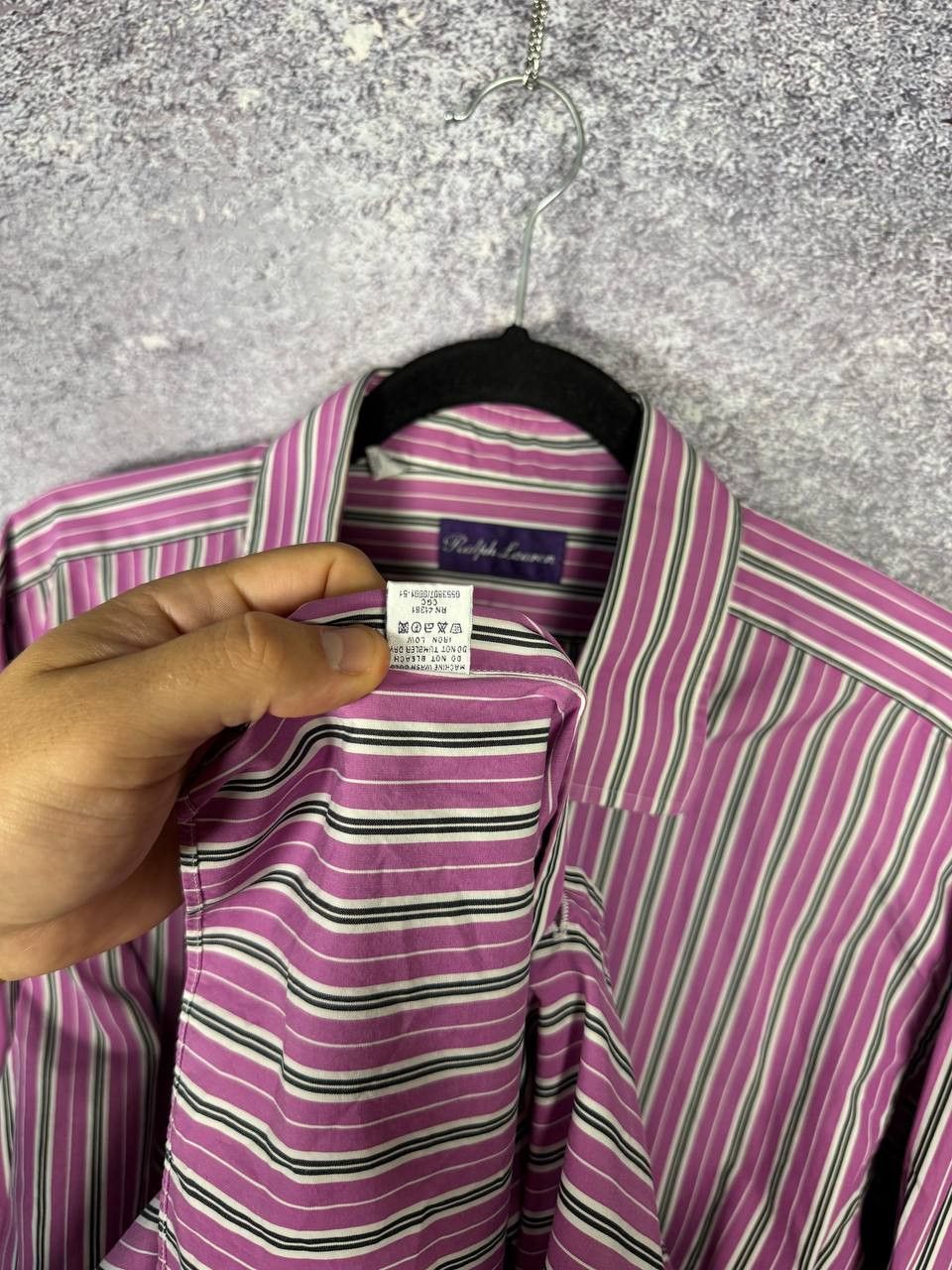 Polo Ralph Lauren Ralph Lauren Purple Label Shirt Made in Italy Men's 17 XL Size US XL / EU 56 / 4 - 11 Thumbnail