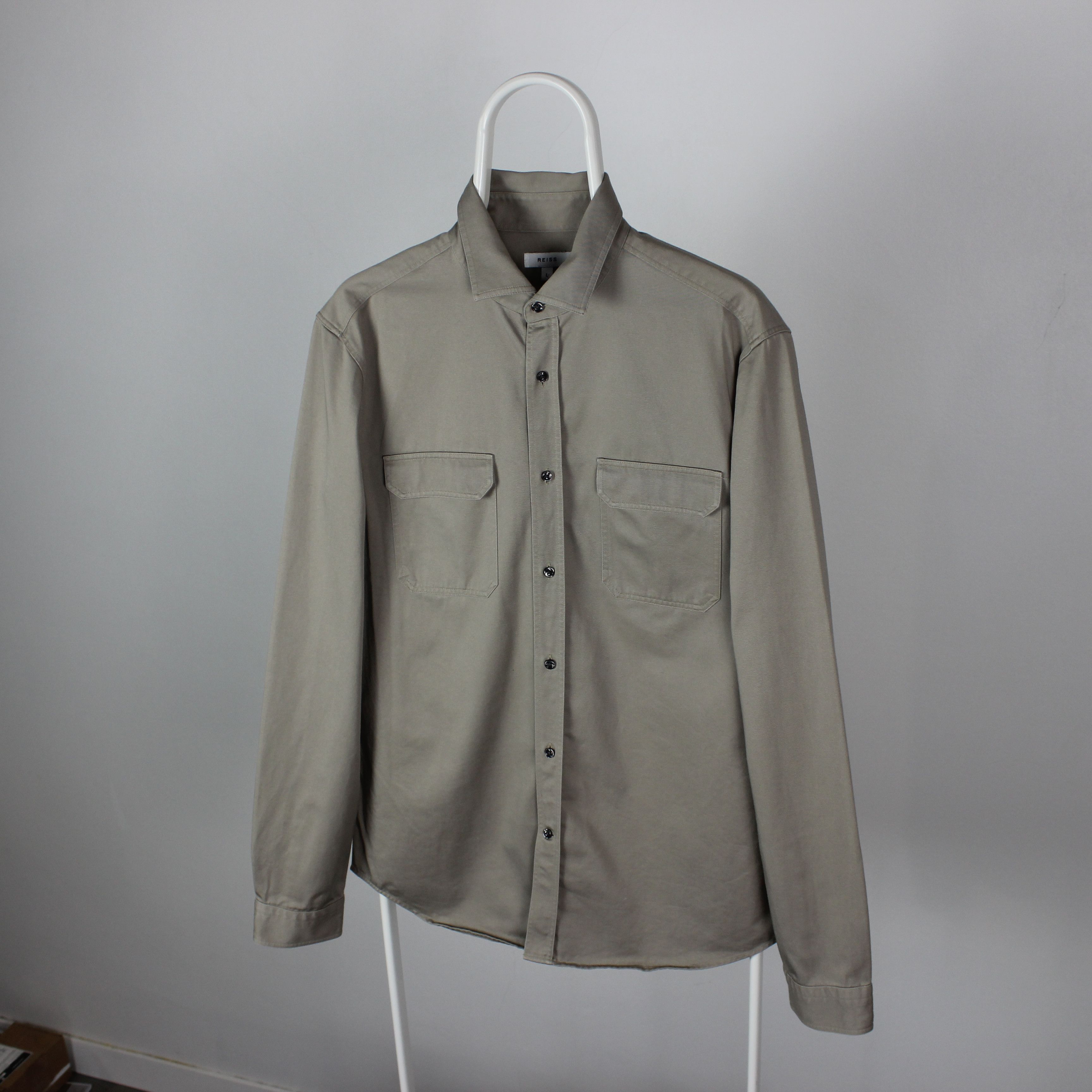 Reiss Reiss shirt men cotton multipockets M beige Size US M / EU 48-50 / 2 - 2 Thumbnail