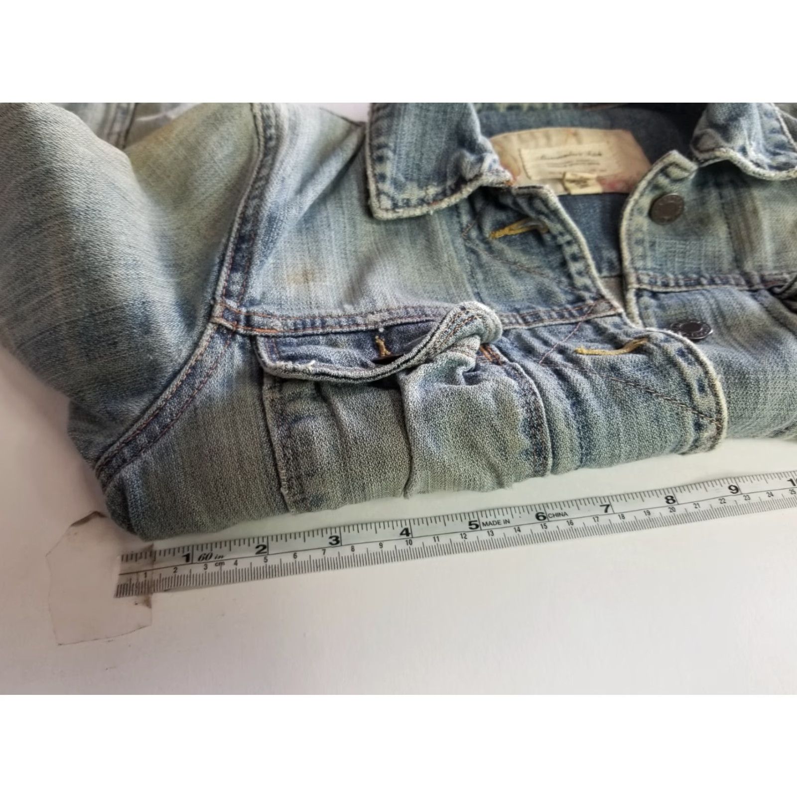Abercrombie & Fitch Abercrombie & Fitch Womens Jacket XS Long Sleeve Denim Blue Cotton Denim Jacket Womens XS Regular Long Sleeve Size XS / US 0-2 / IT 36-38 - 3 Thumbnail