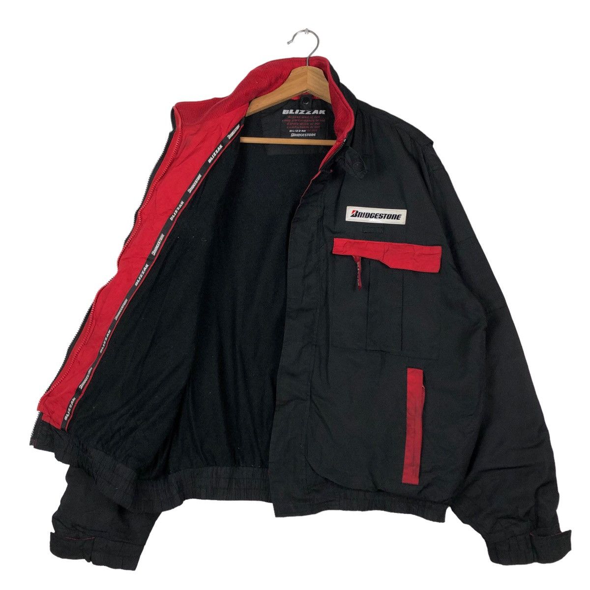 Japanese Brand 🔥Vintage Bomber Jacket Worker Bridgestone Big Logo Size US L / EU 52-54 / 3 - 11 Thumbnail