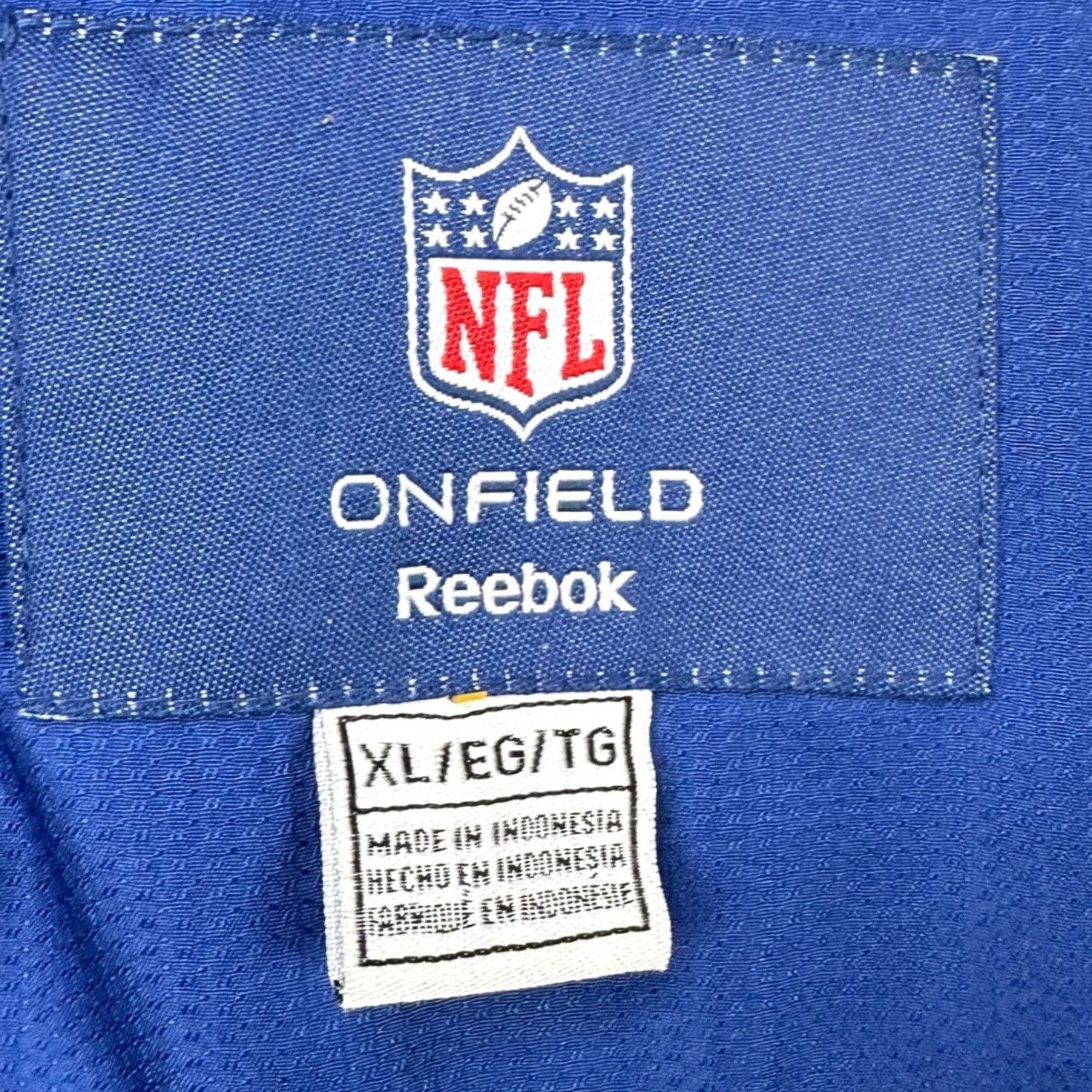 Reebok VINTAGE New York Giants Jacket Full Zip Mens XL Blue Logo Football NFL Onfield Reebok Size US XL / EU 56 / 4 - 5 Thumbnail